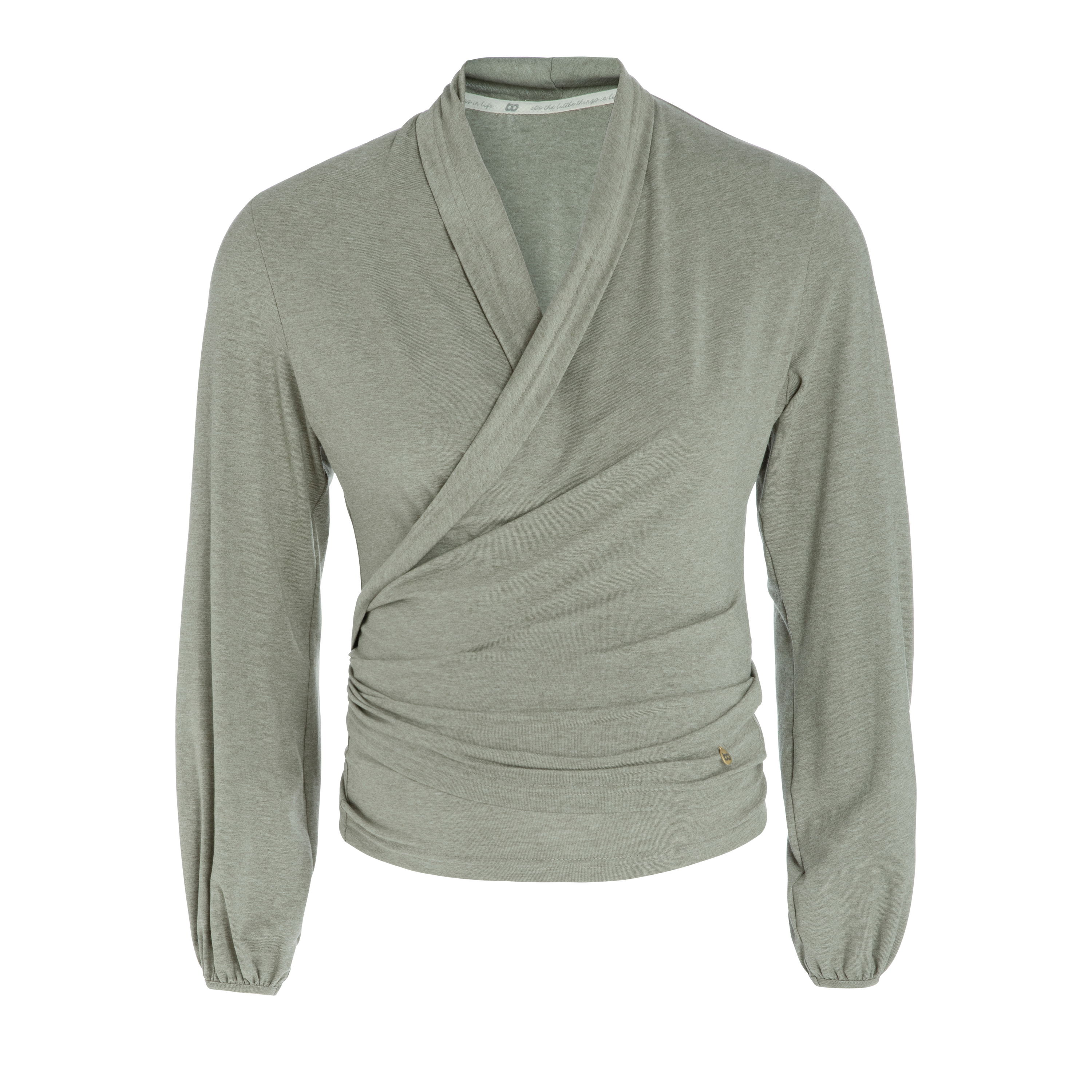 Wrap top de maternité Glow urban green - XL