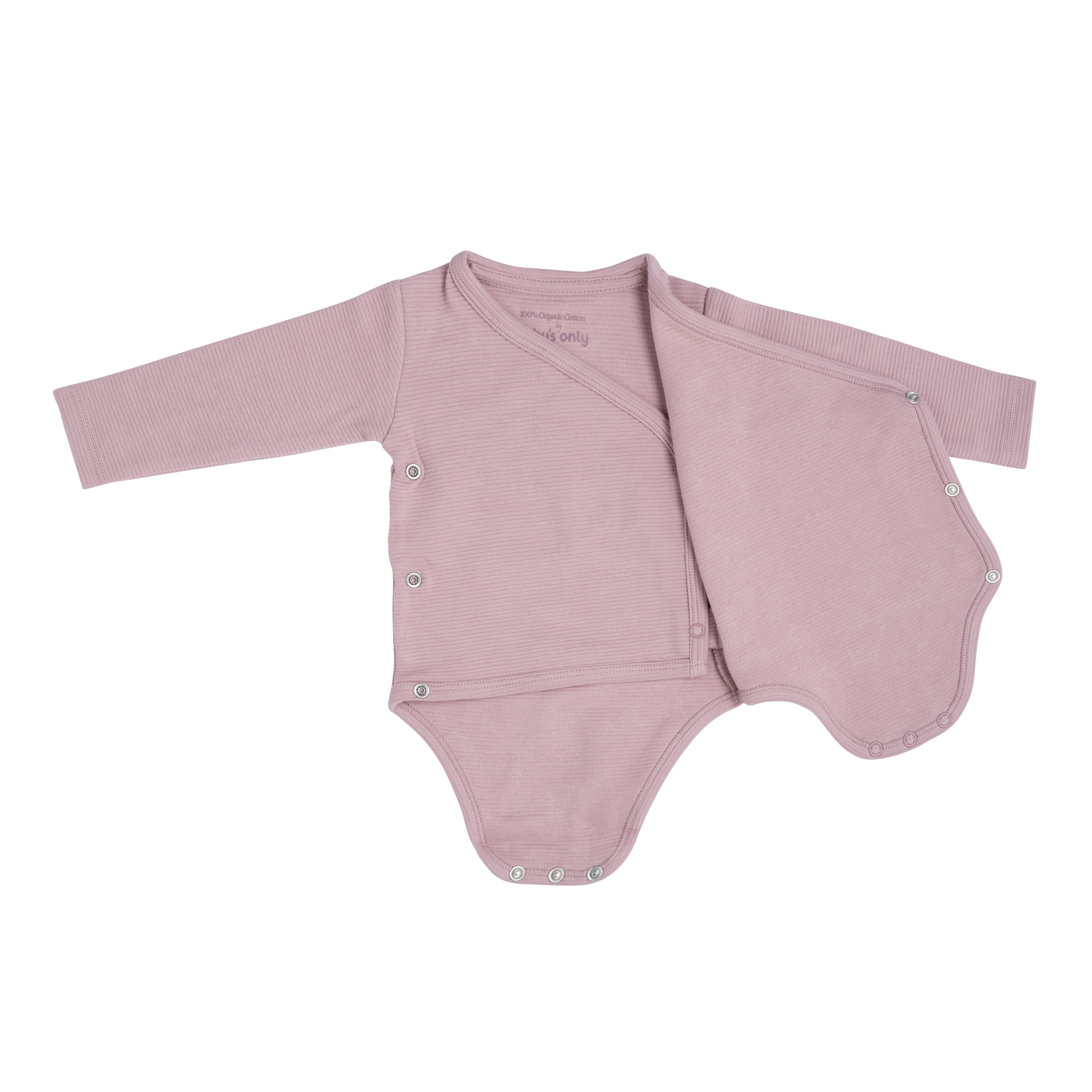 Baby Body Langen Ärmeln Pure Alt Rosa - 62