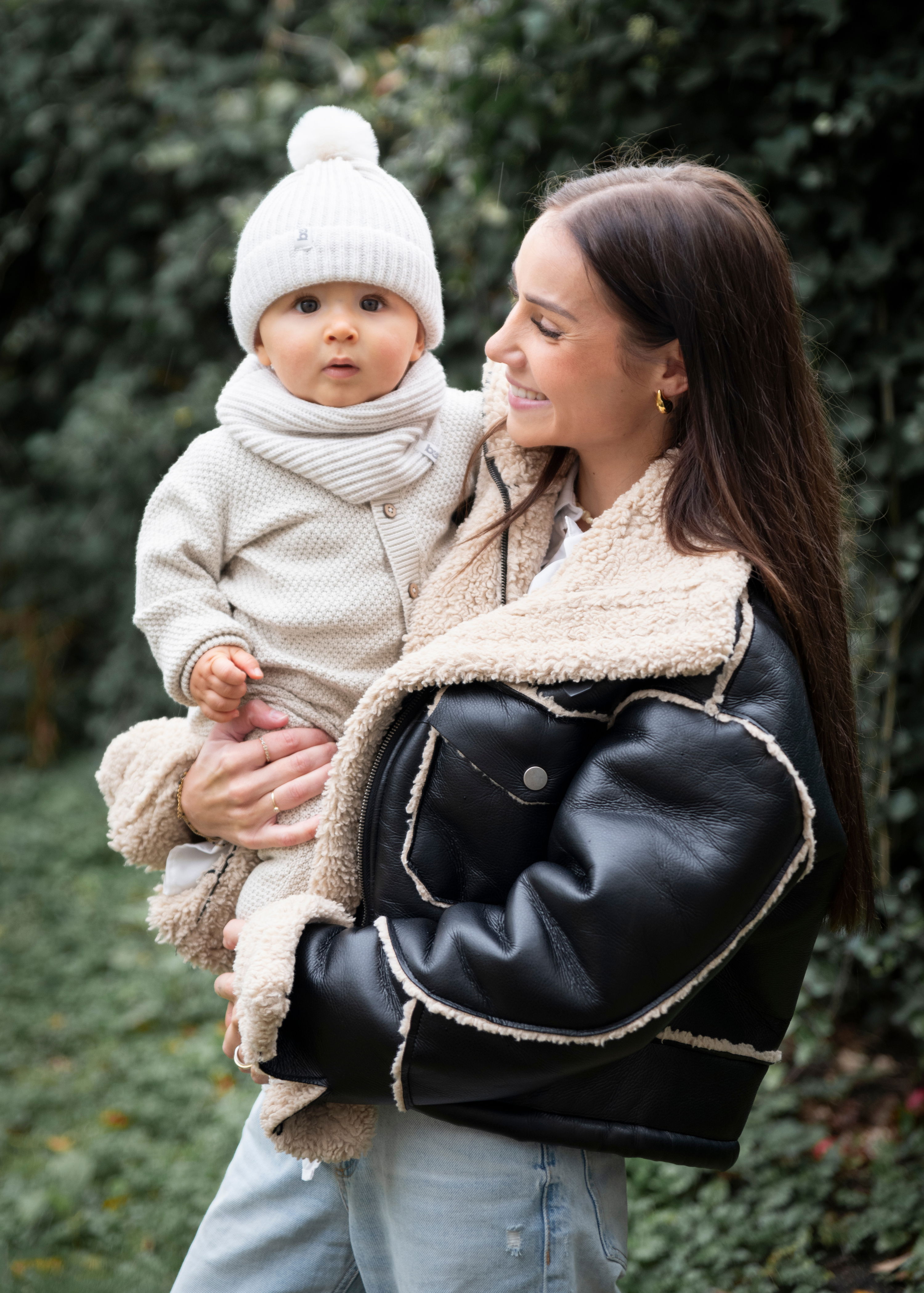 Loop-Schal für Babys und Kleinkinder Cool Ecru - One Size