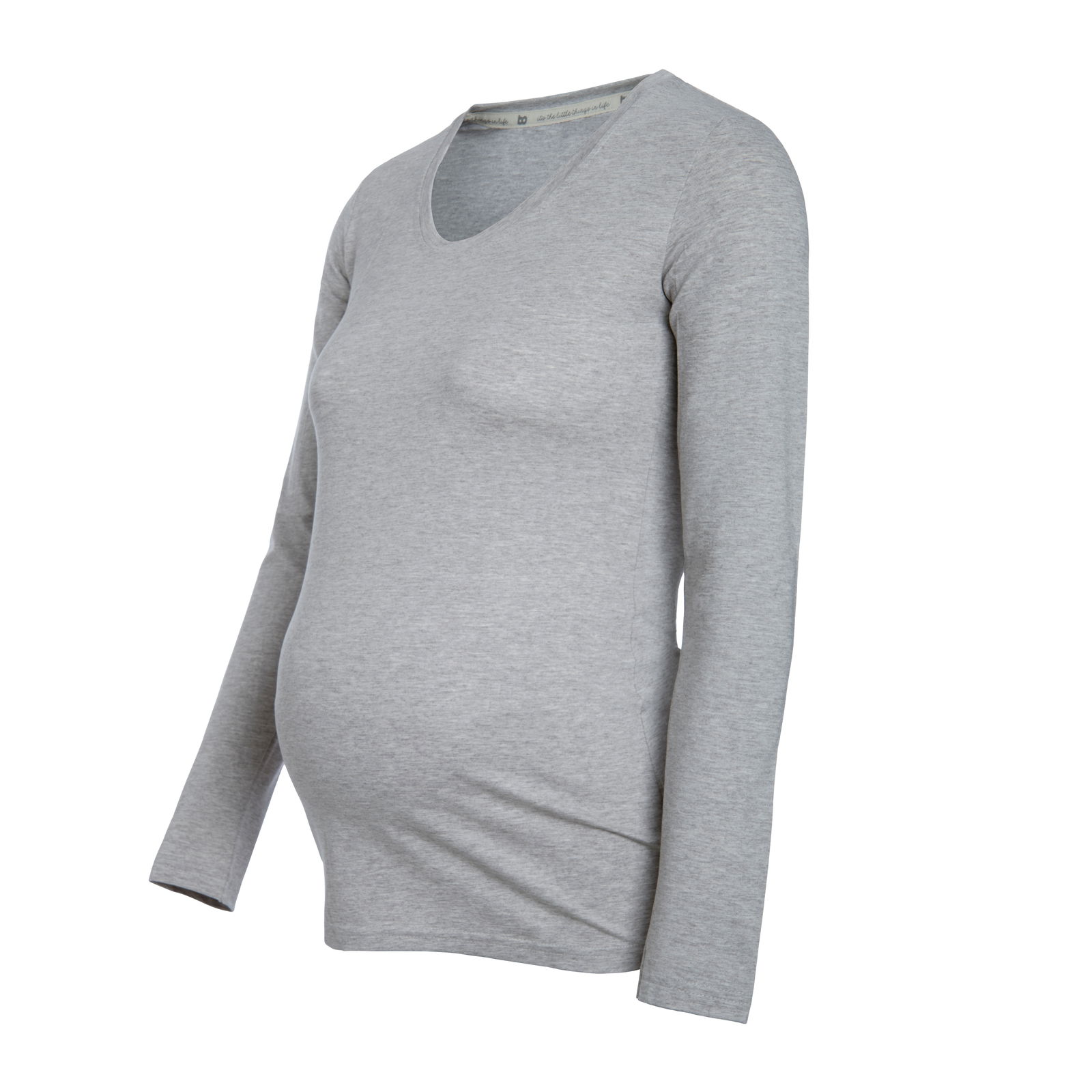 Maternity long sleeve top Glow dusty grey - M