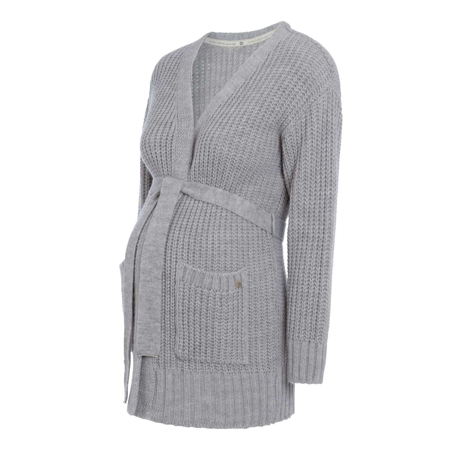Umstandsstrickjacke Glow Dusty Grey - L