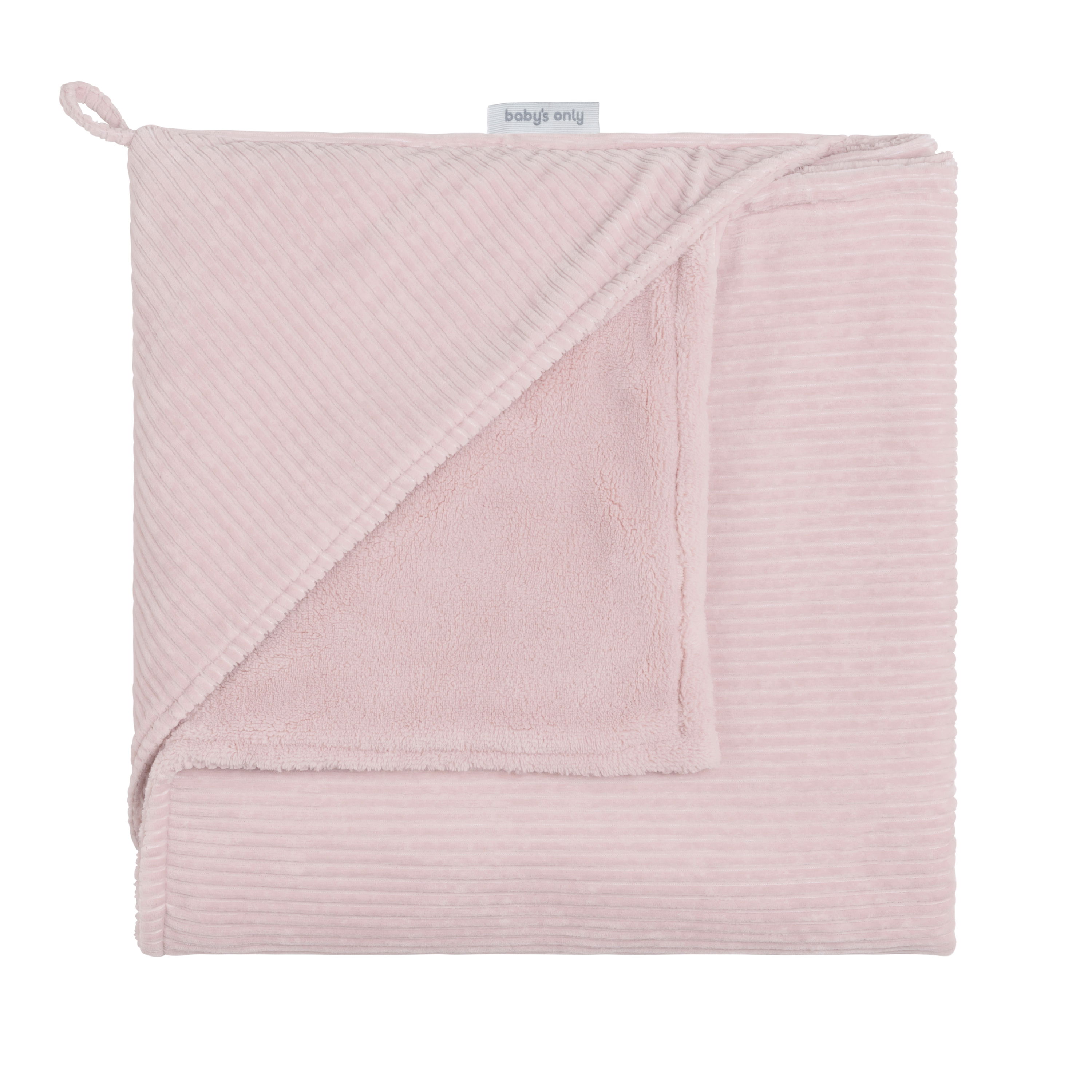 Hooded baby blanket Sense old pink