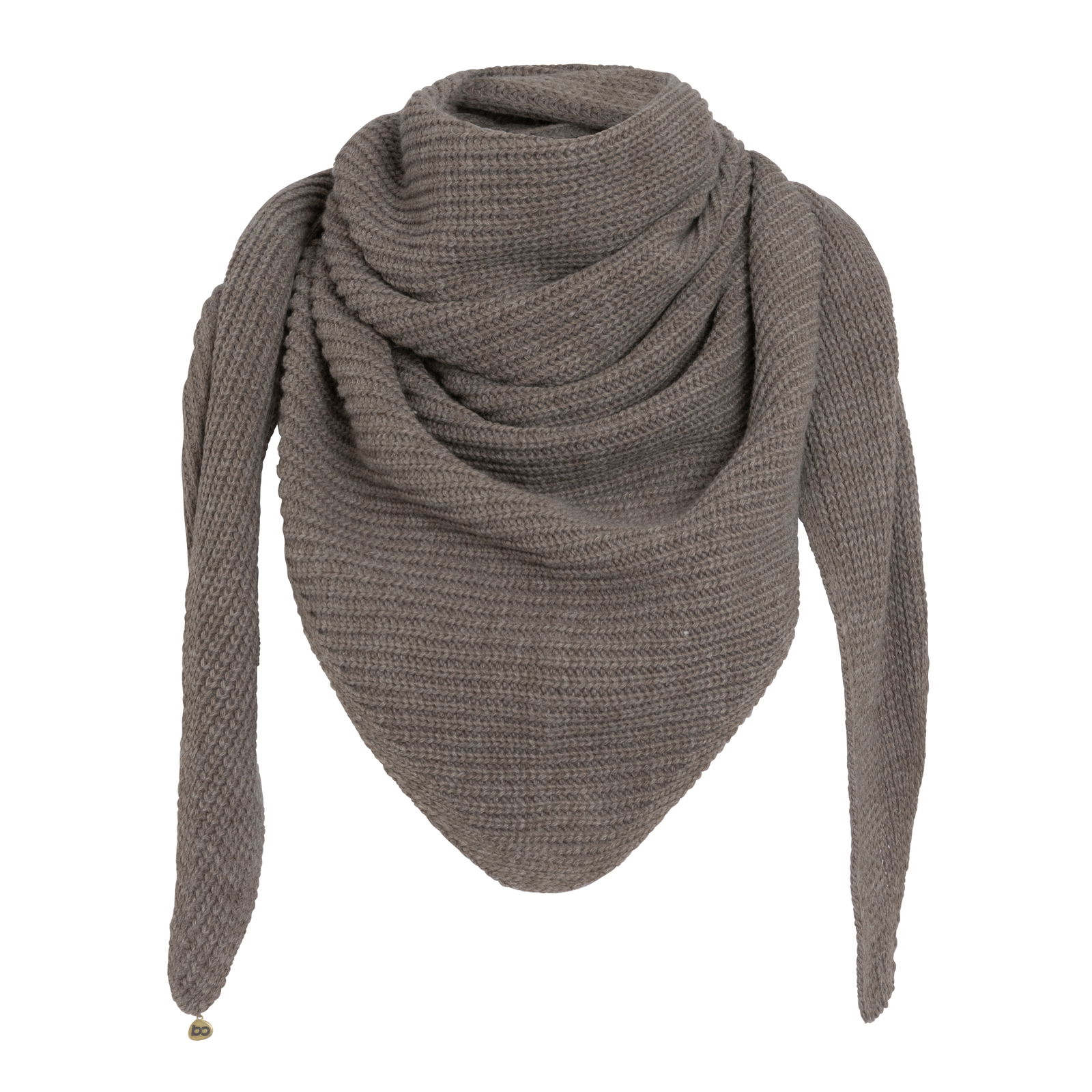 Triangle scarf Glow hazel brown