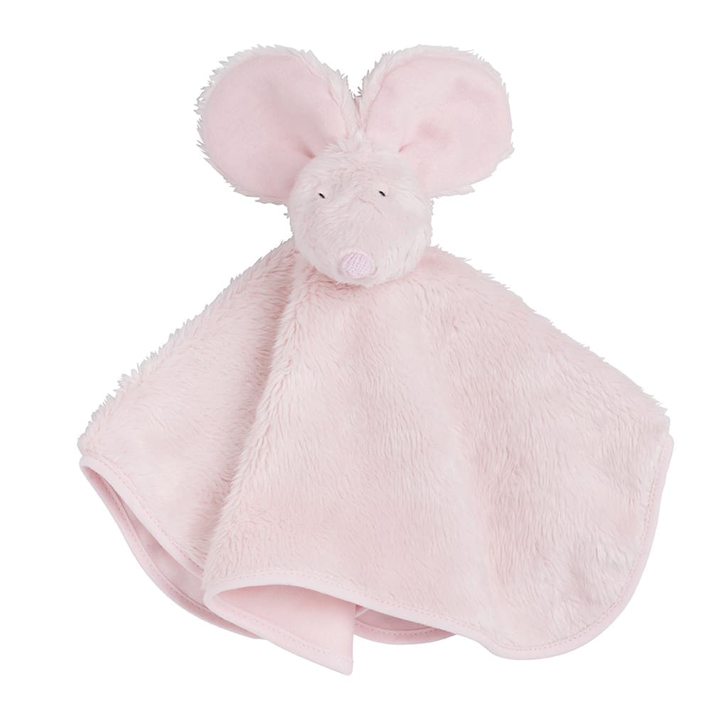 Doudou souris rose très clair