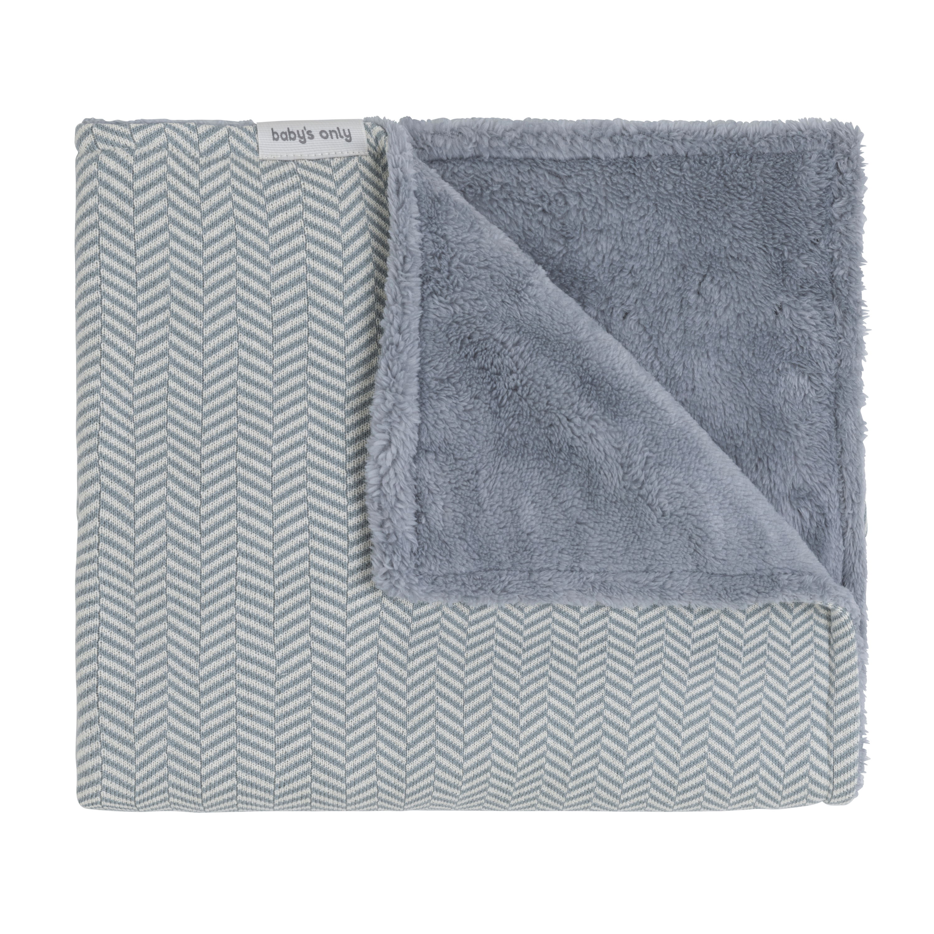 Couverture berceau teddy Dawn nordic blue/ecru