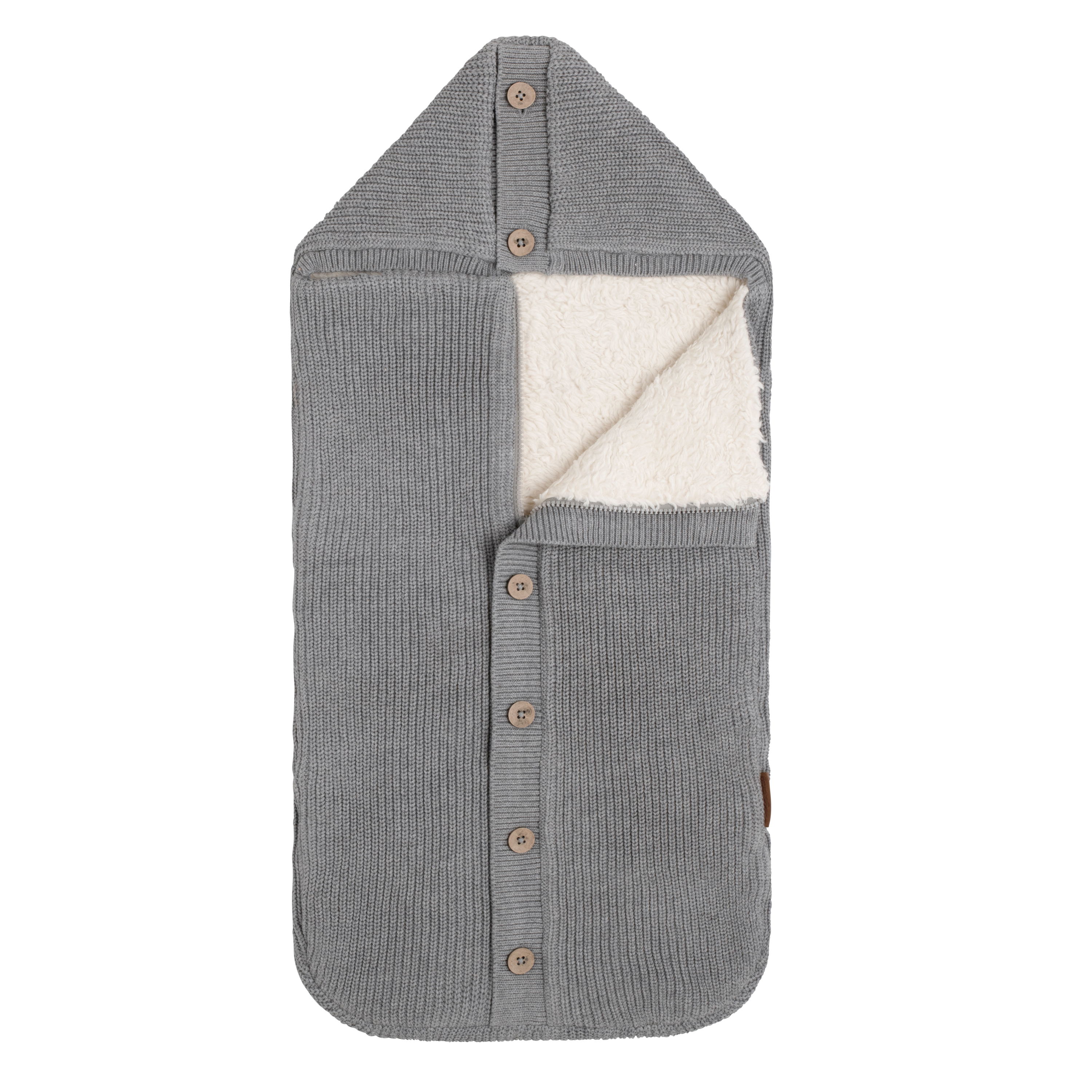 Pram footmuff teddy Soul grey