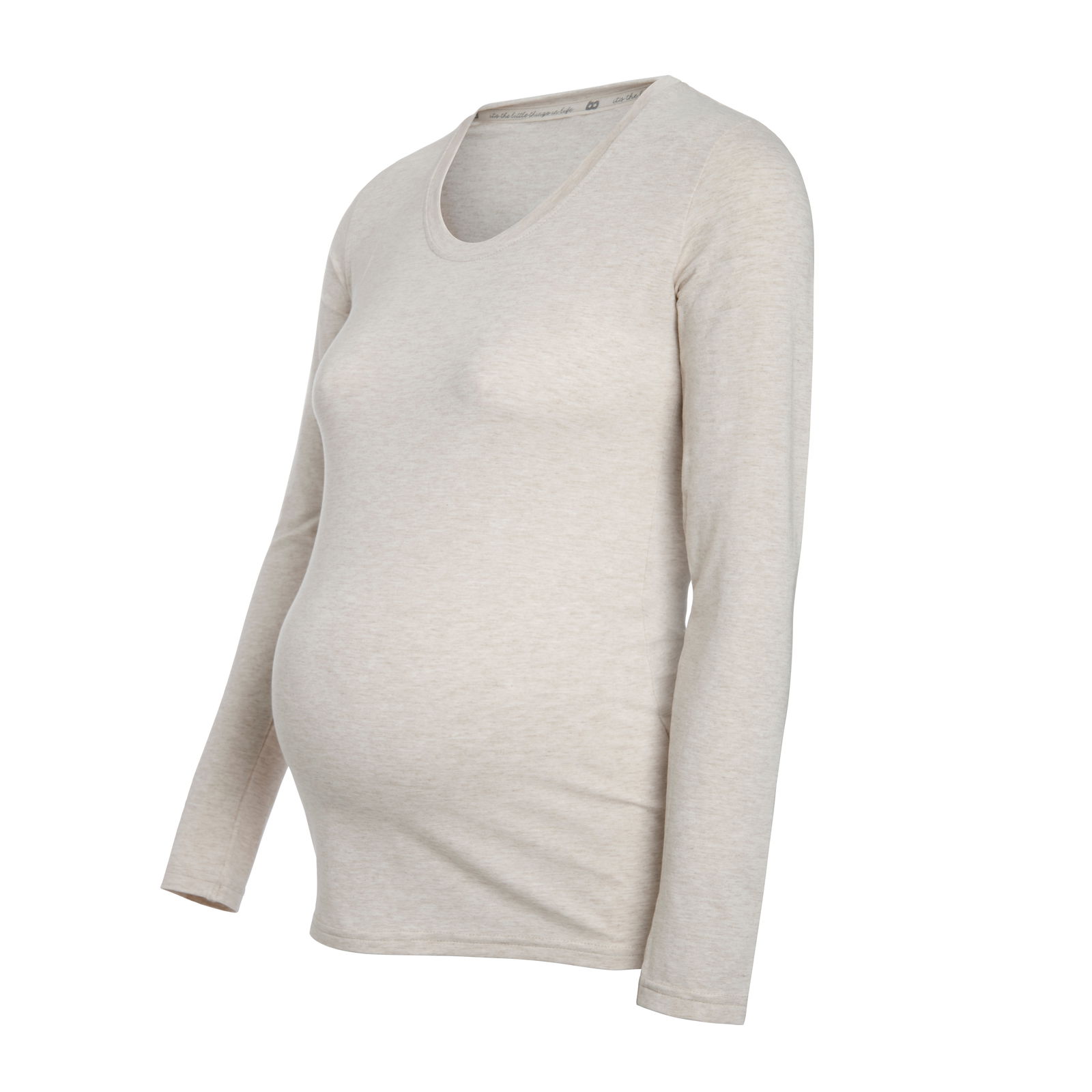 Maternity long sleeve top Glow ecru - L