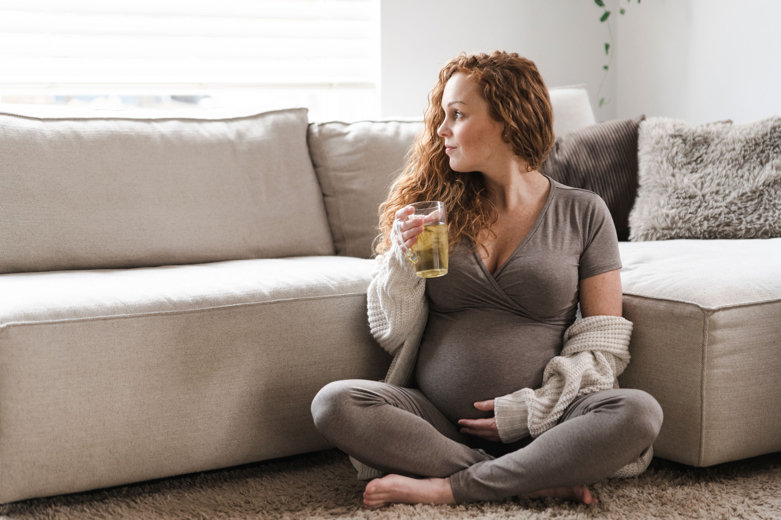 Maternity pants Glow hazel brown - M