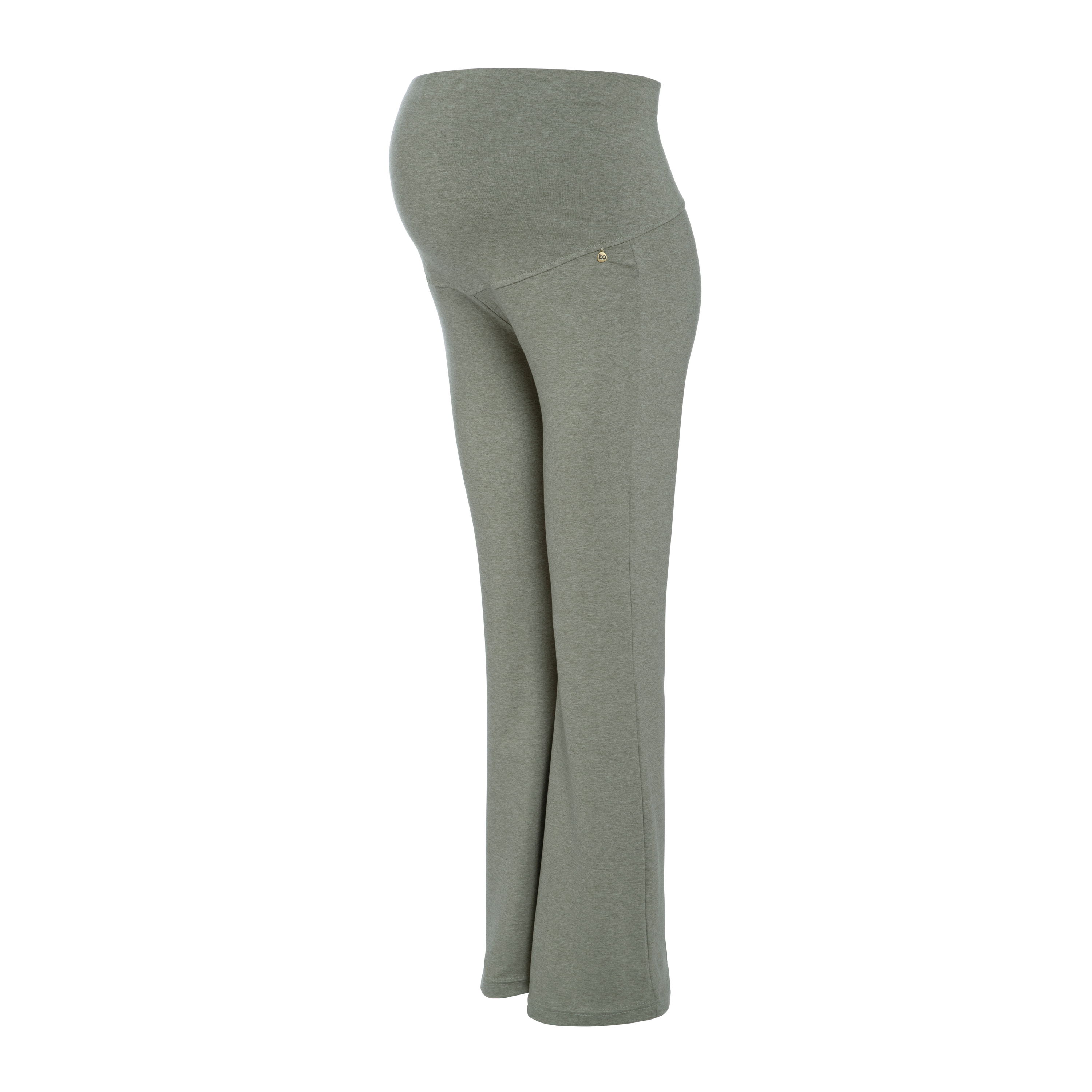 Flared pantalon de maternité Glow urban green - M