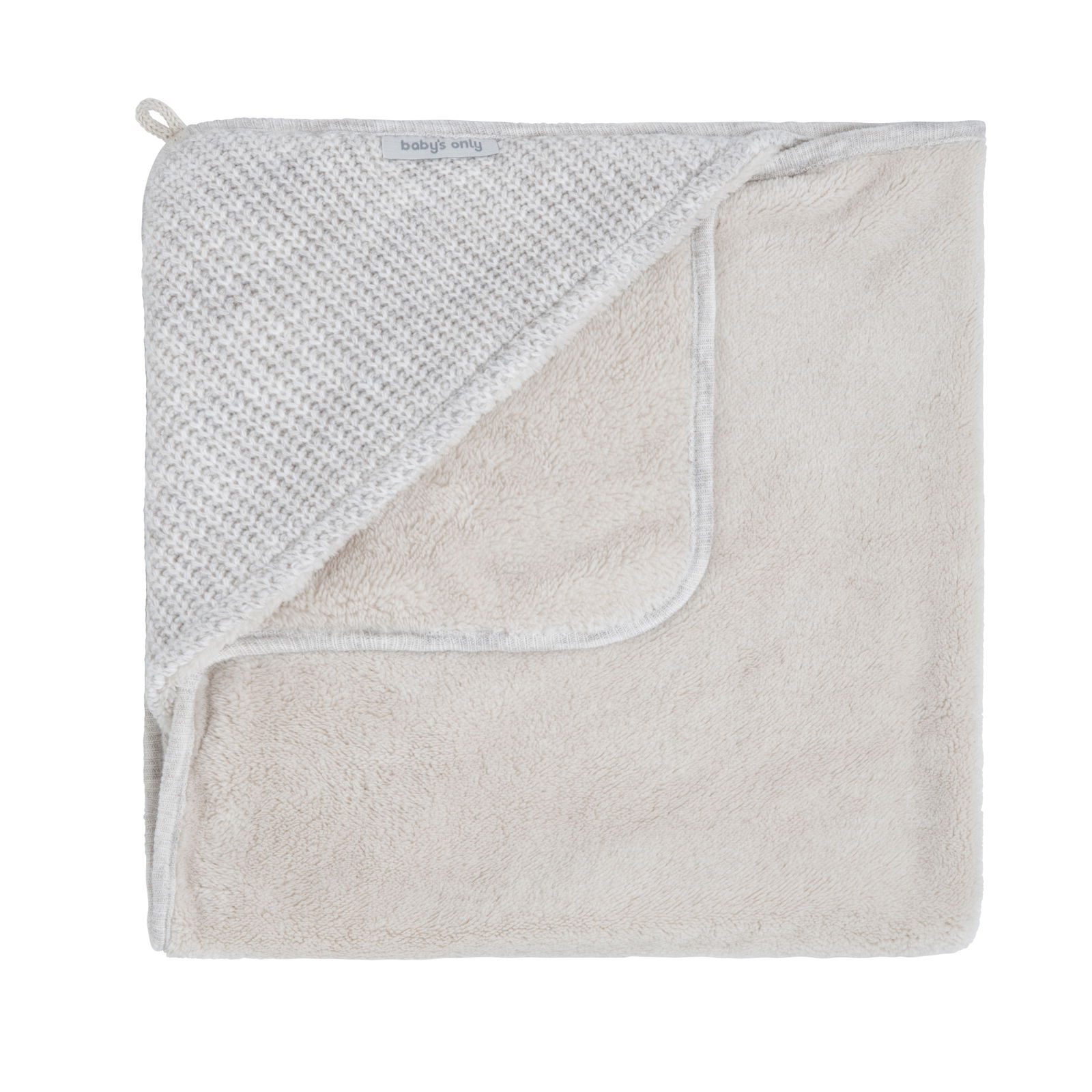 Hooded baby blanket Hope ecru