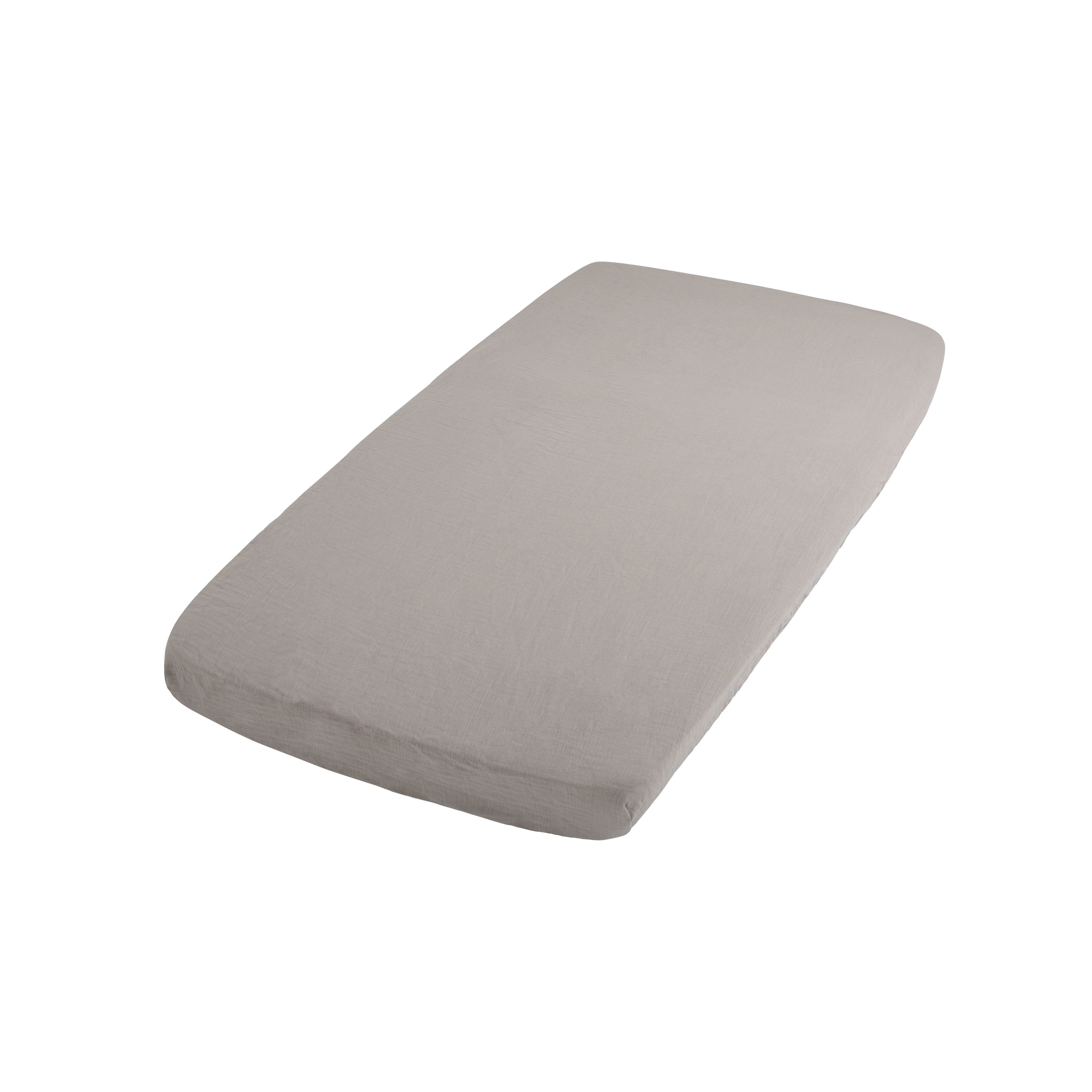 Hoeslaken Breeze urban taupe - 40x80