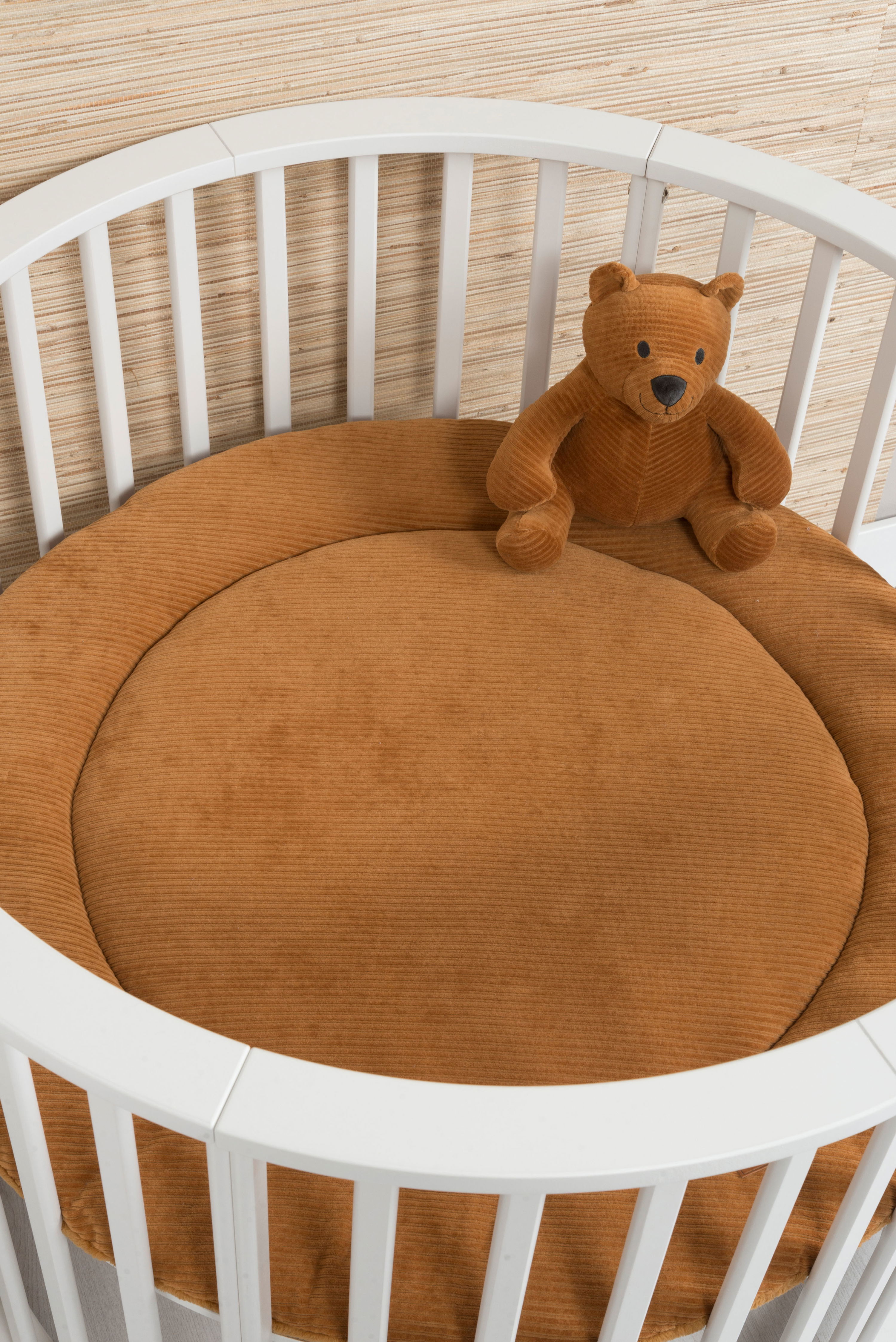 Playpen mat Sense caramel - Ø90 cm