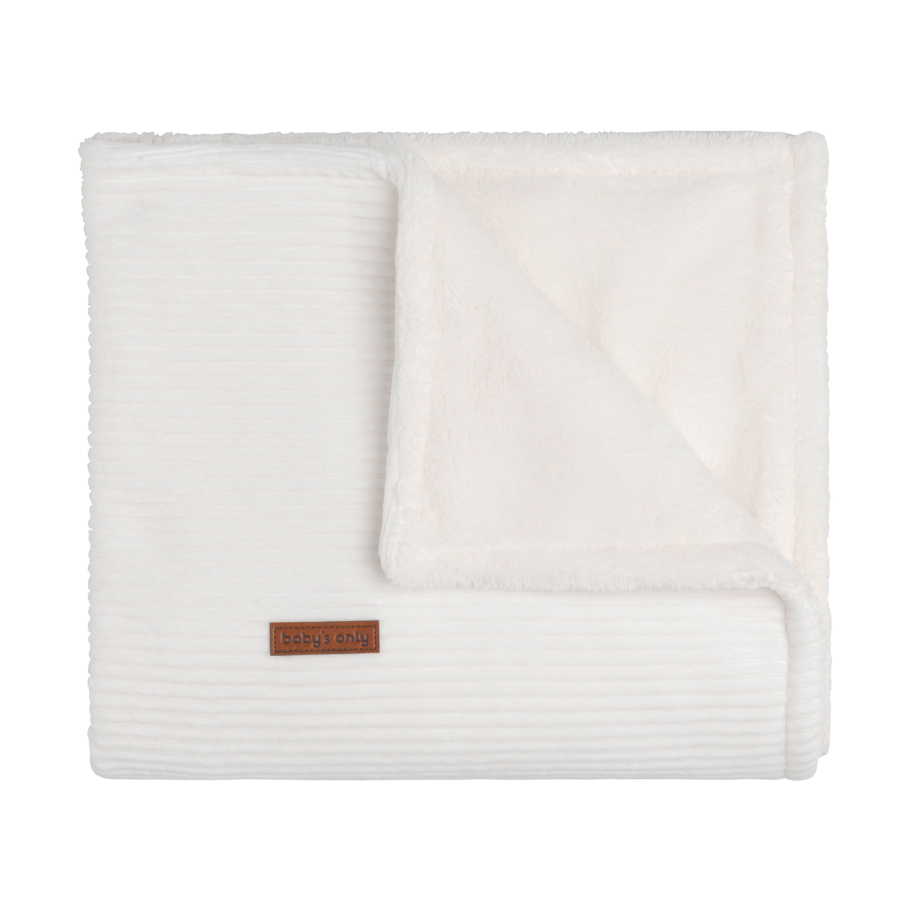 Cot blanket teddy Sense white