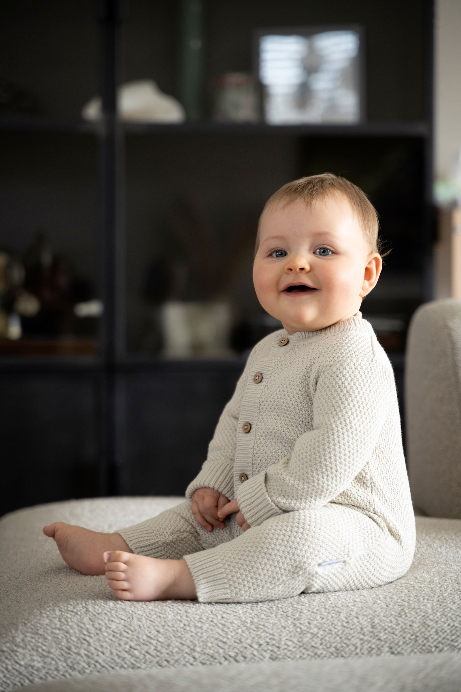 Grenouillère Willow warm linen - 68