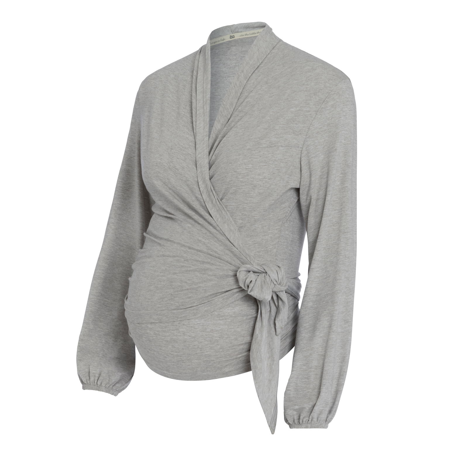 Maternity wrap top Glow dusty grey - M