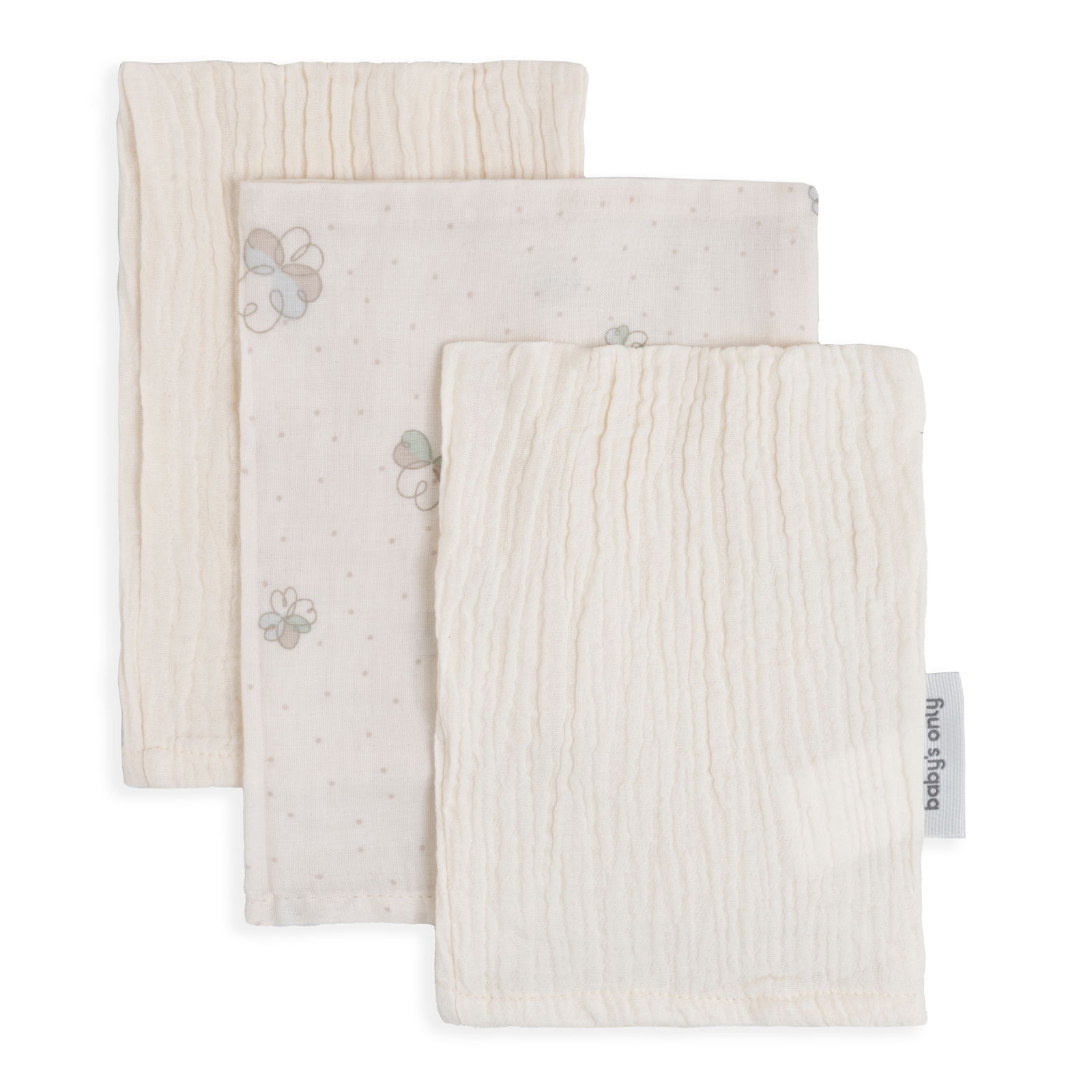 Washcloth Tender linen/clover - 3-pack