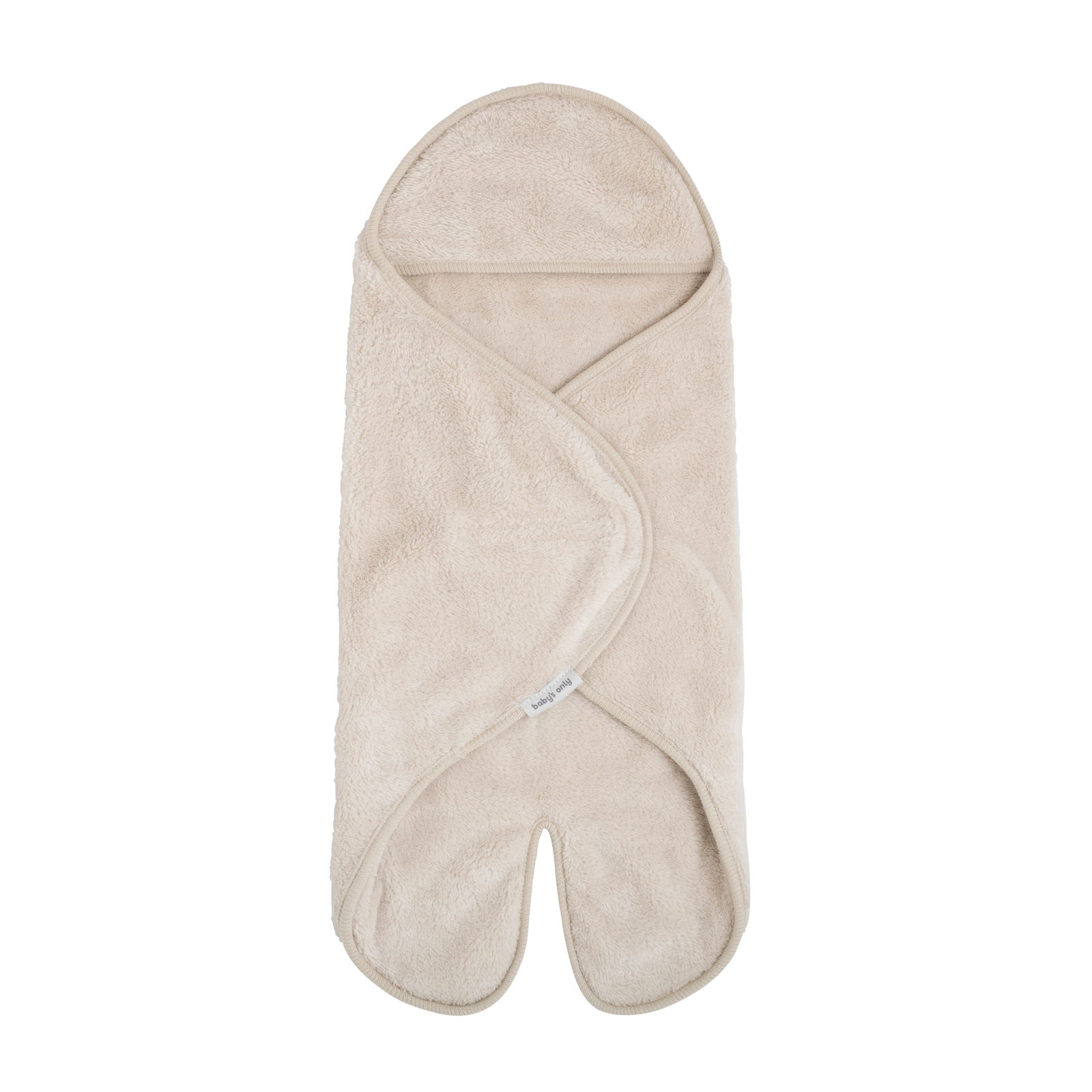 Hooded baby blanket with feet Cozy warm linen