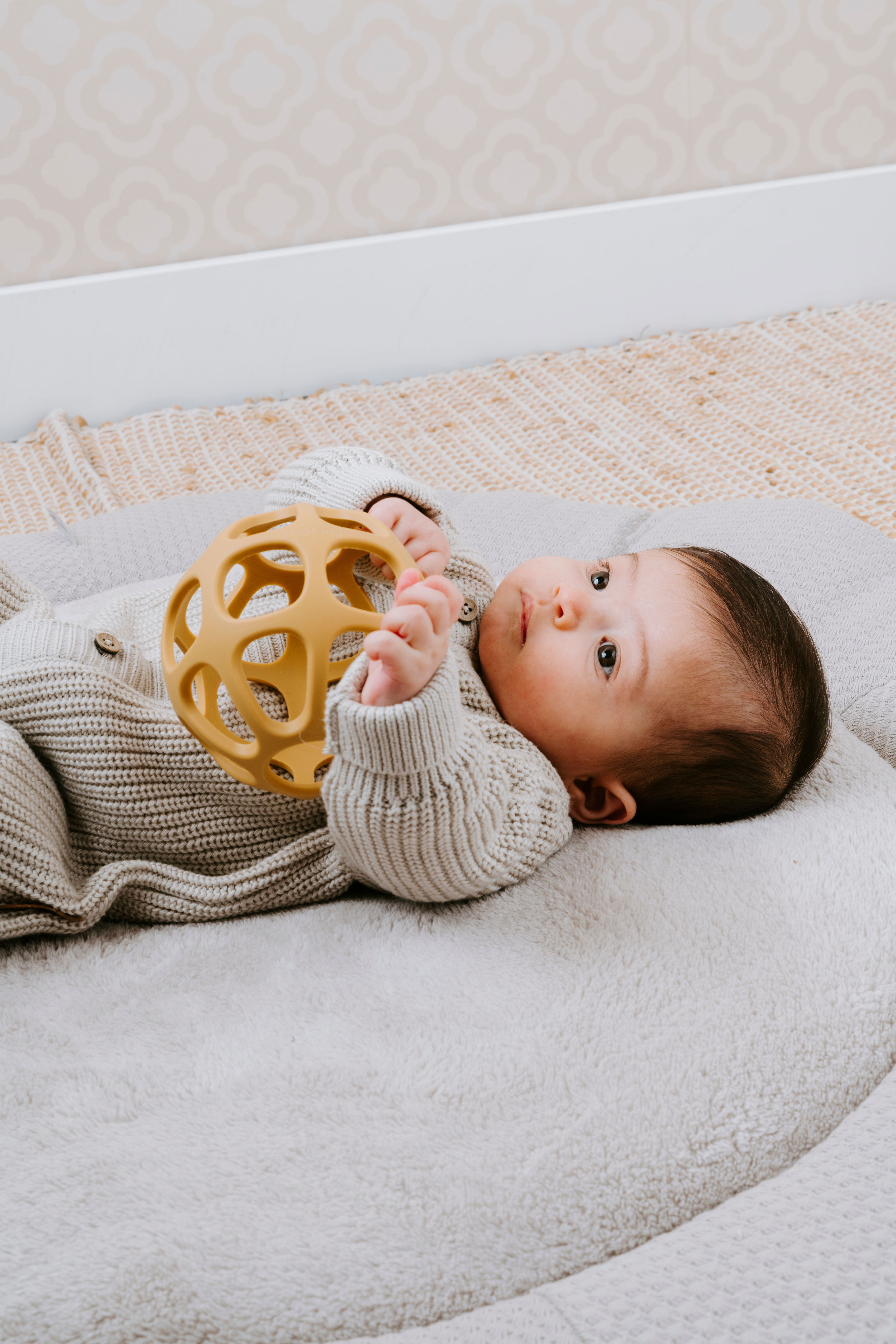 Playpen mat Sky urban taupe - Ø95 cm