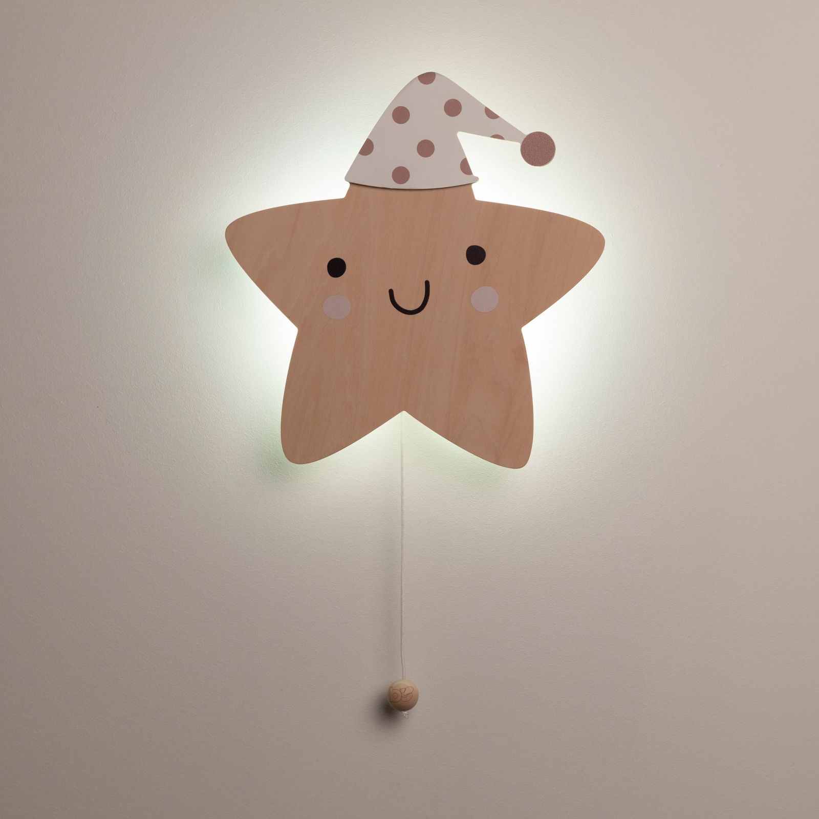 Wall lamp star Heaven clay/warm linen