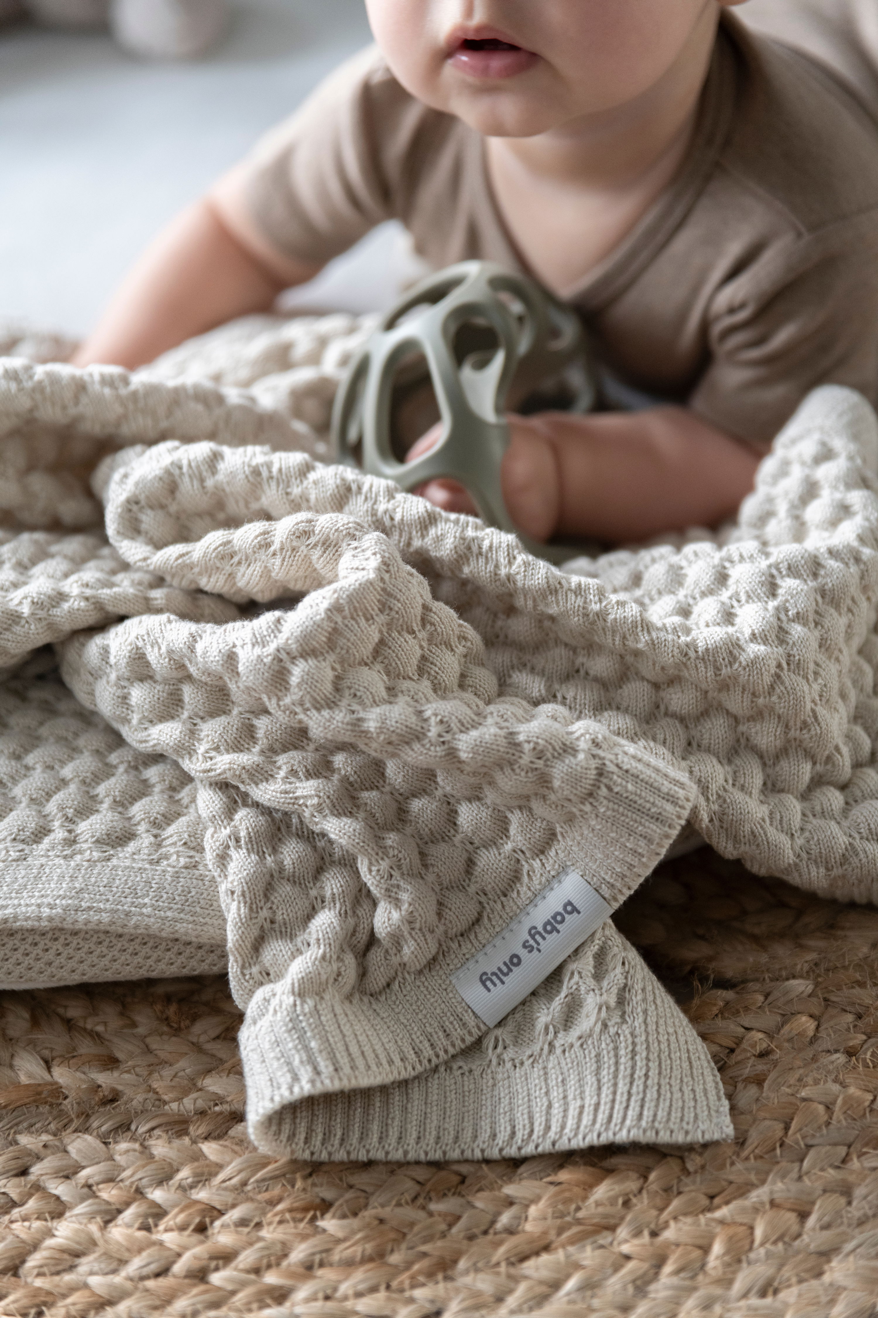 Ledikantdeken Sky-Chunky warm linen