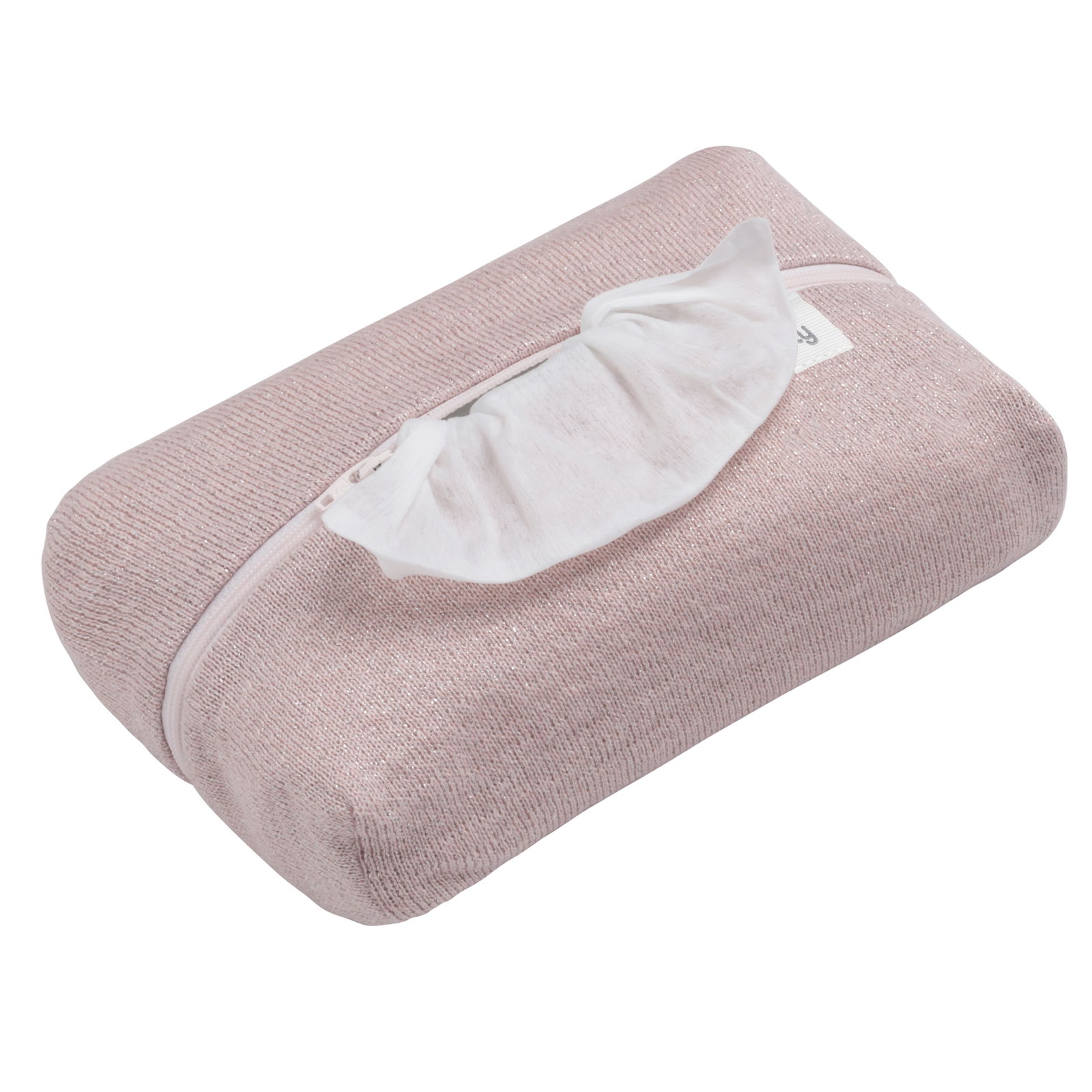 Baby wipes pouch Sparkle silver-pink melee