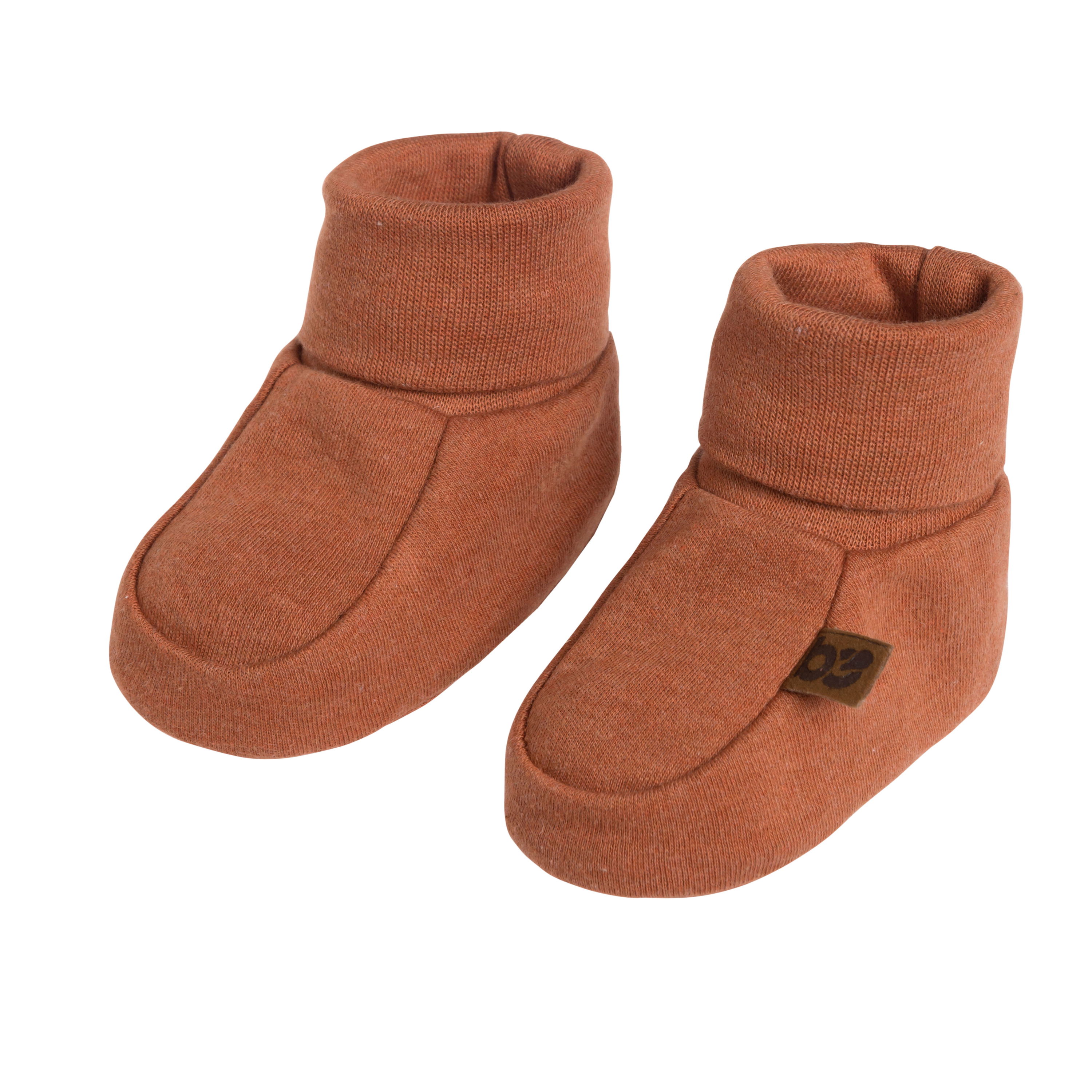 Booties Melange honey - 0-3 months