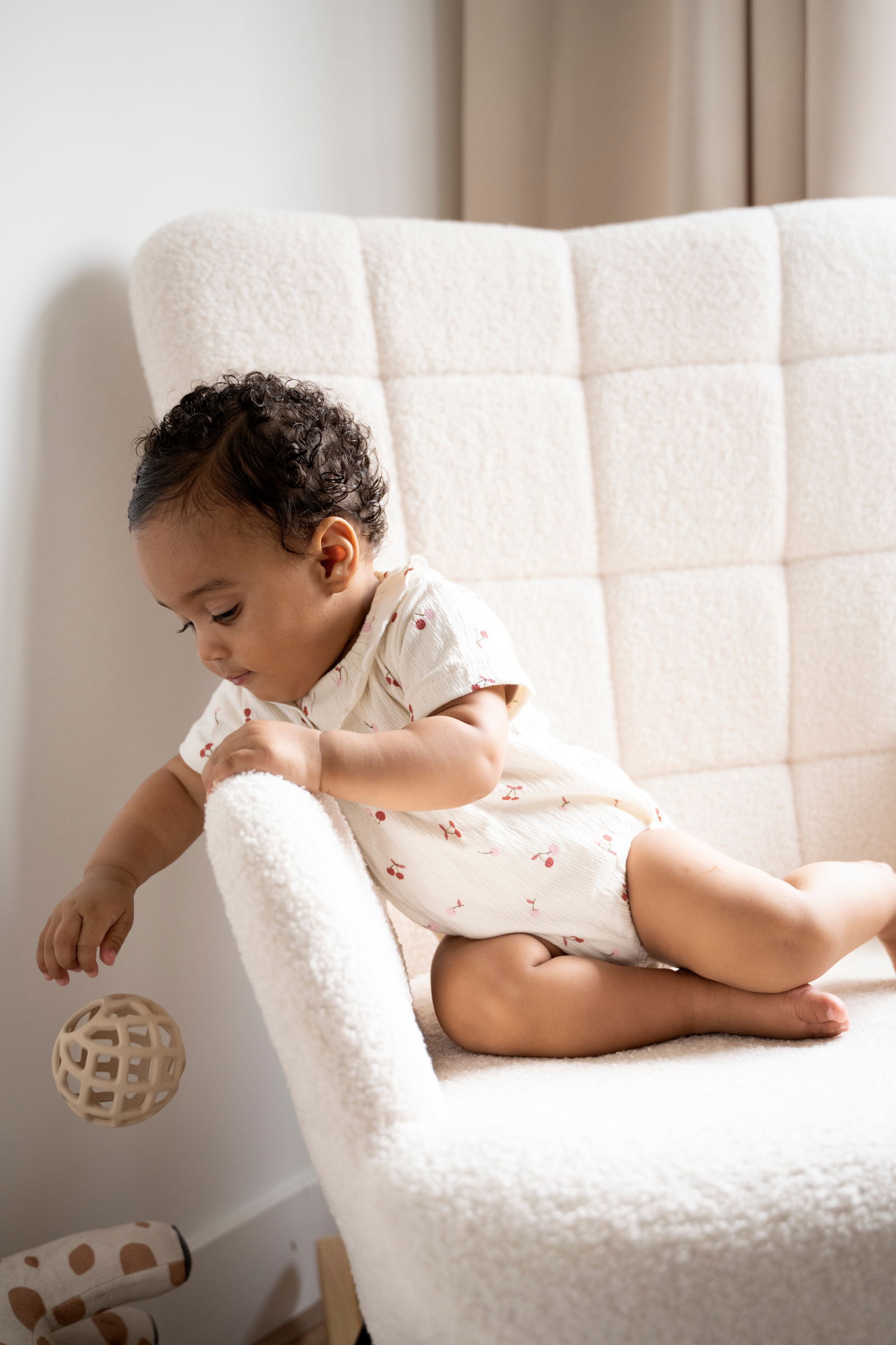 Toy ball urban green/warm linen - 2-pack