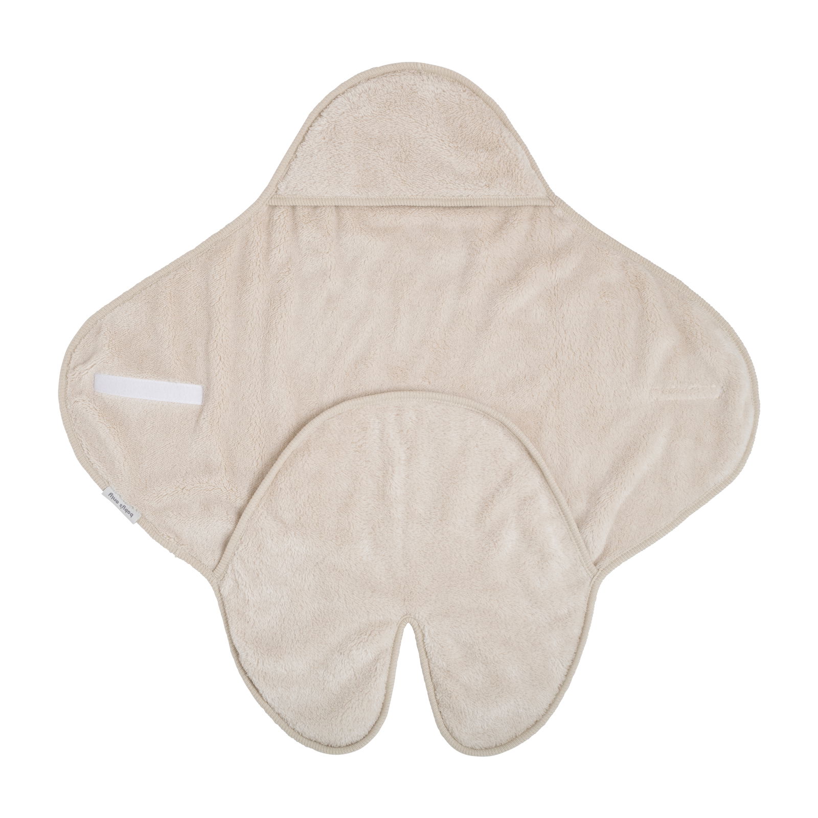 Hooded baby blanket with feet Cozy warm linen