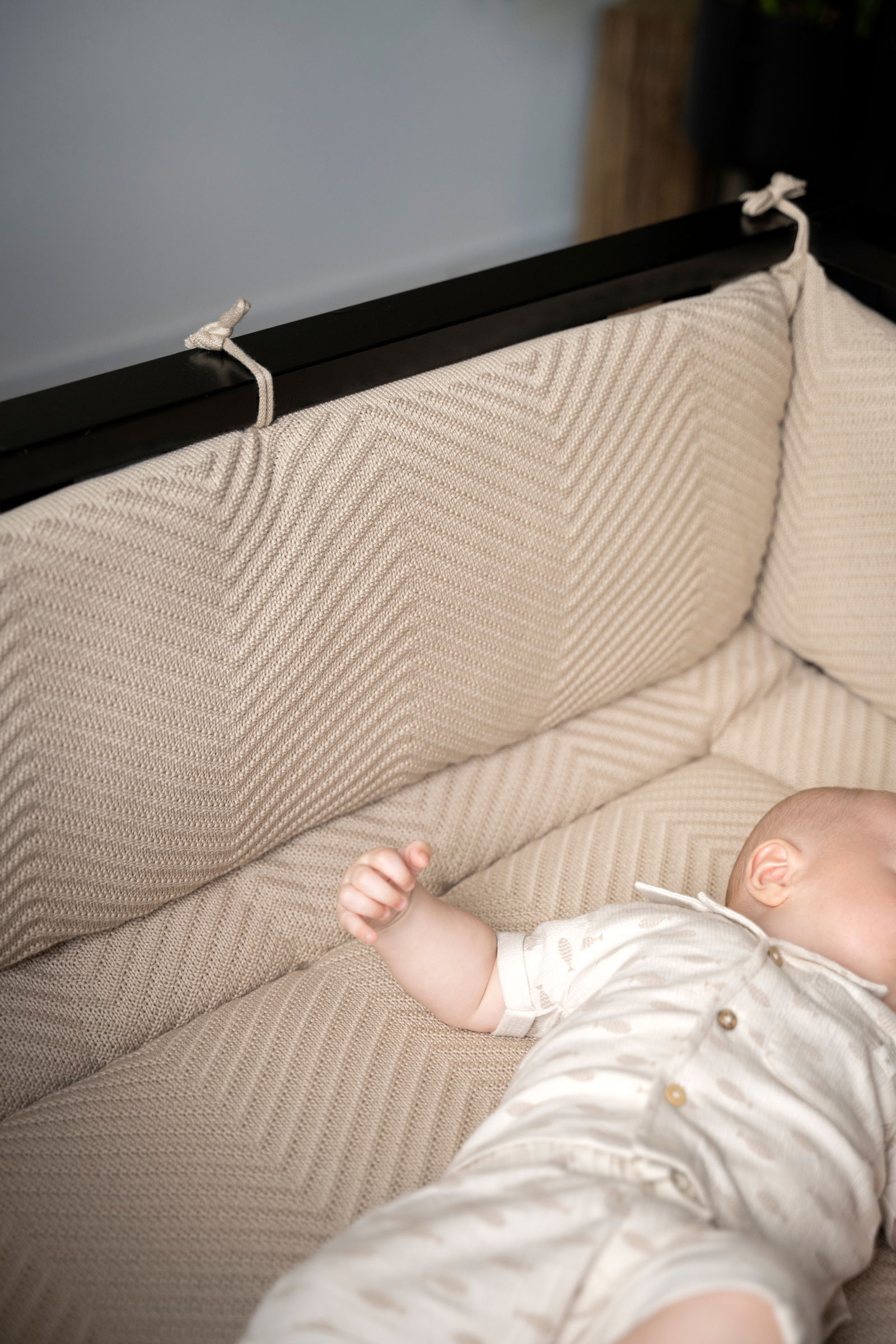 Bett/Laufgitter Nestchen Grace Beige