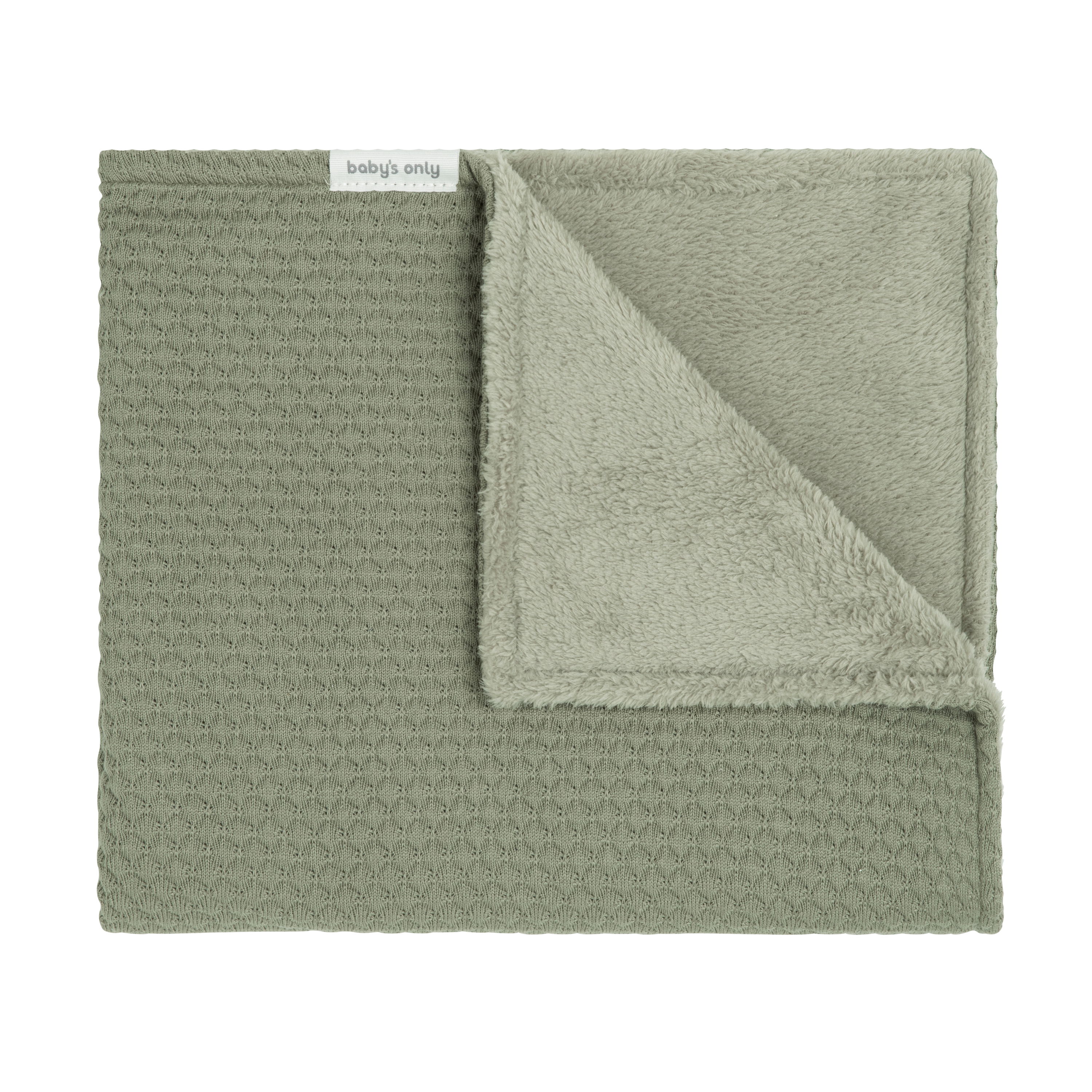 Couverture lit bébé teddy Sky urban green