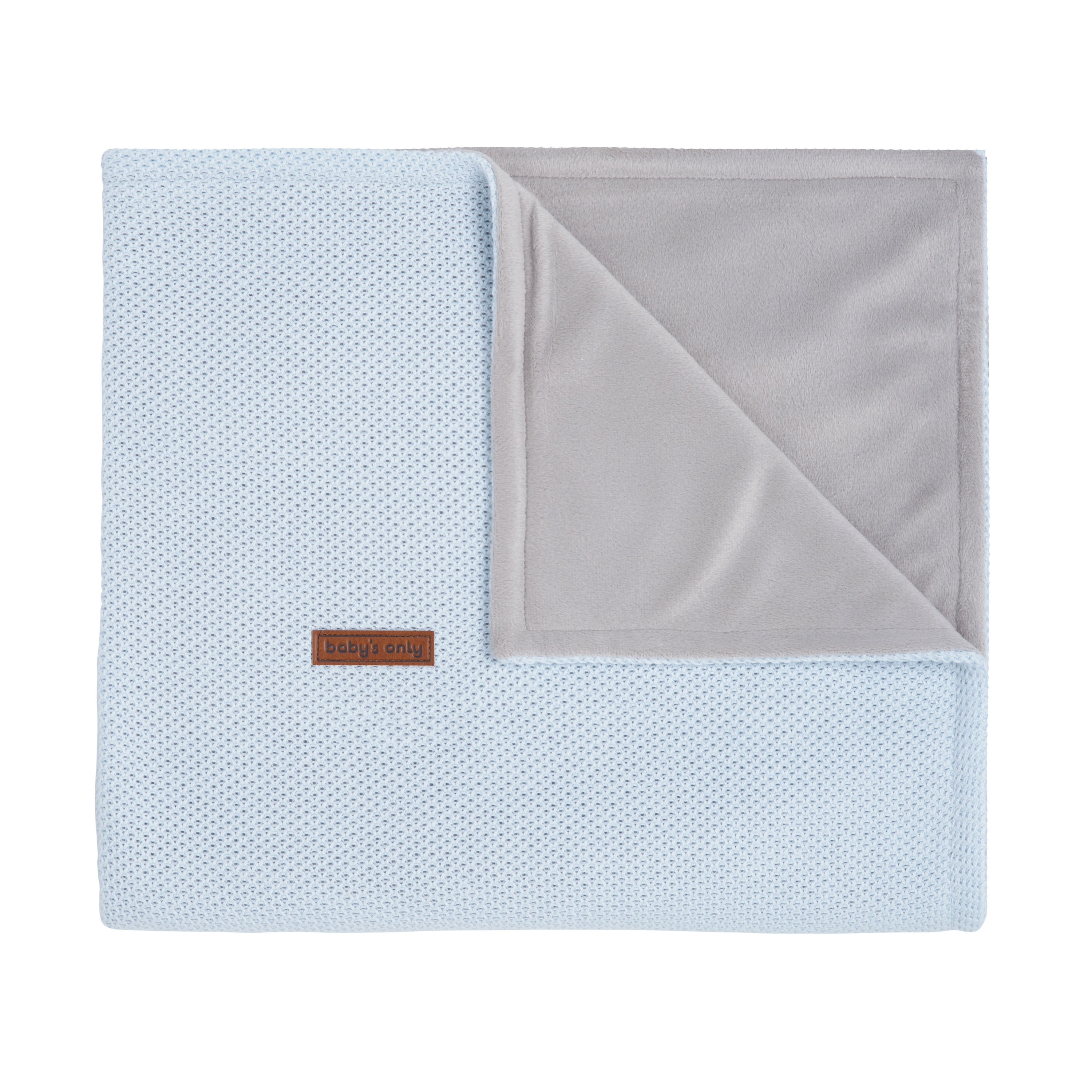 Baby crib blanket soft Classic powder blue