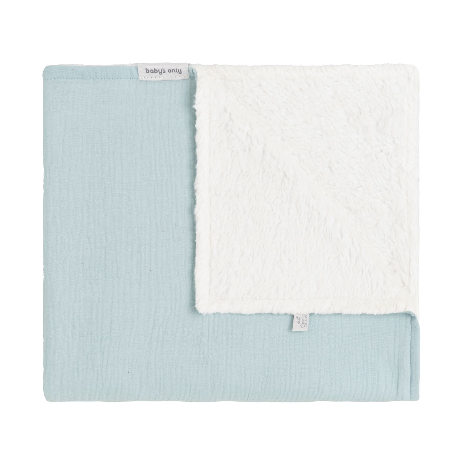 Couverture berceau teddy Fresh ECO misty blue