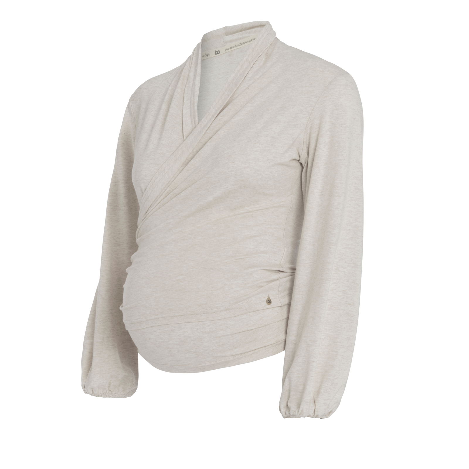 Maternity wrap top Glow ecru - L