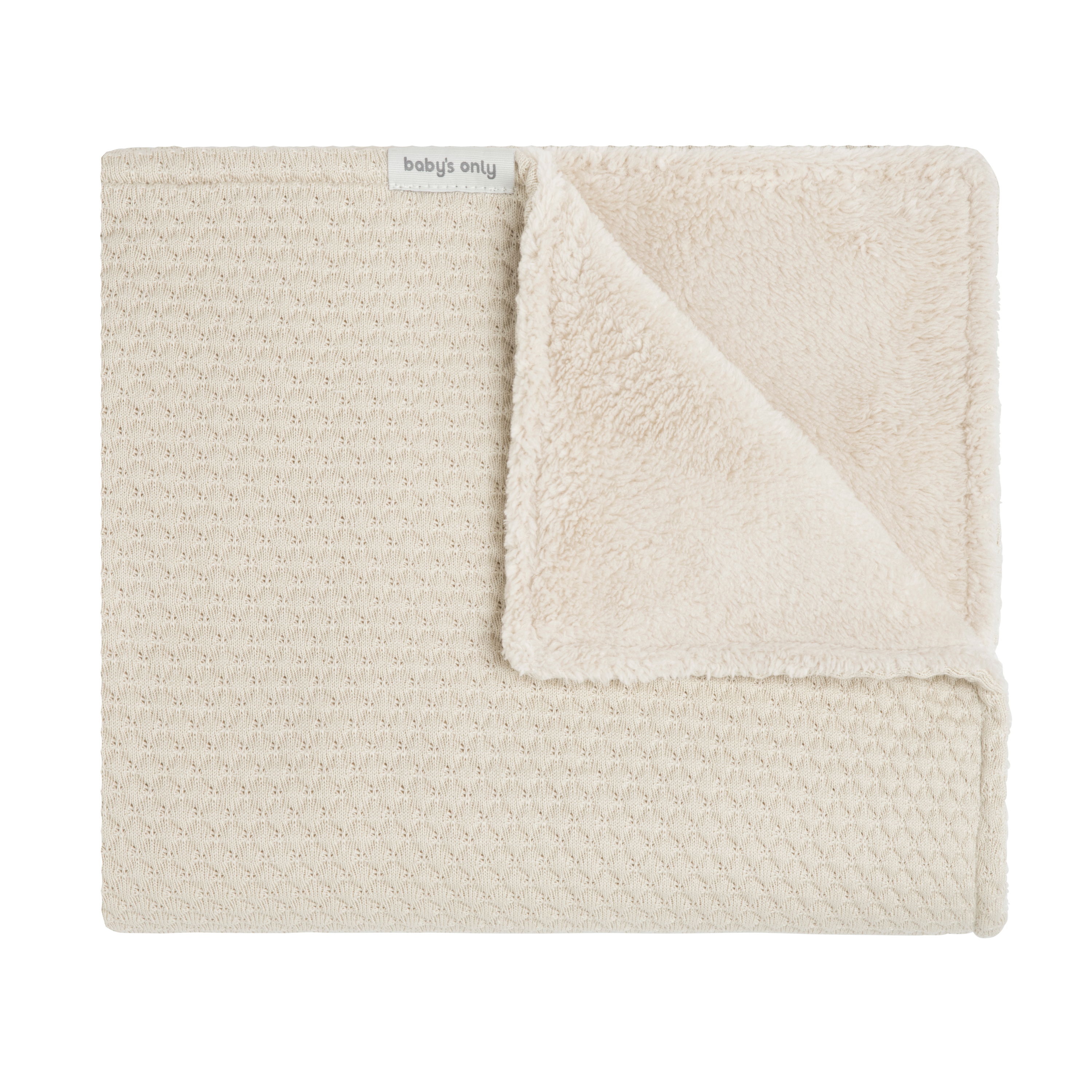 Babydecke Teddyfutter Sky Warm Linen