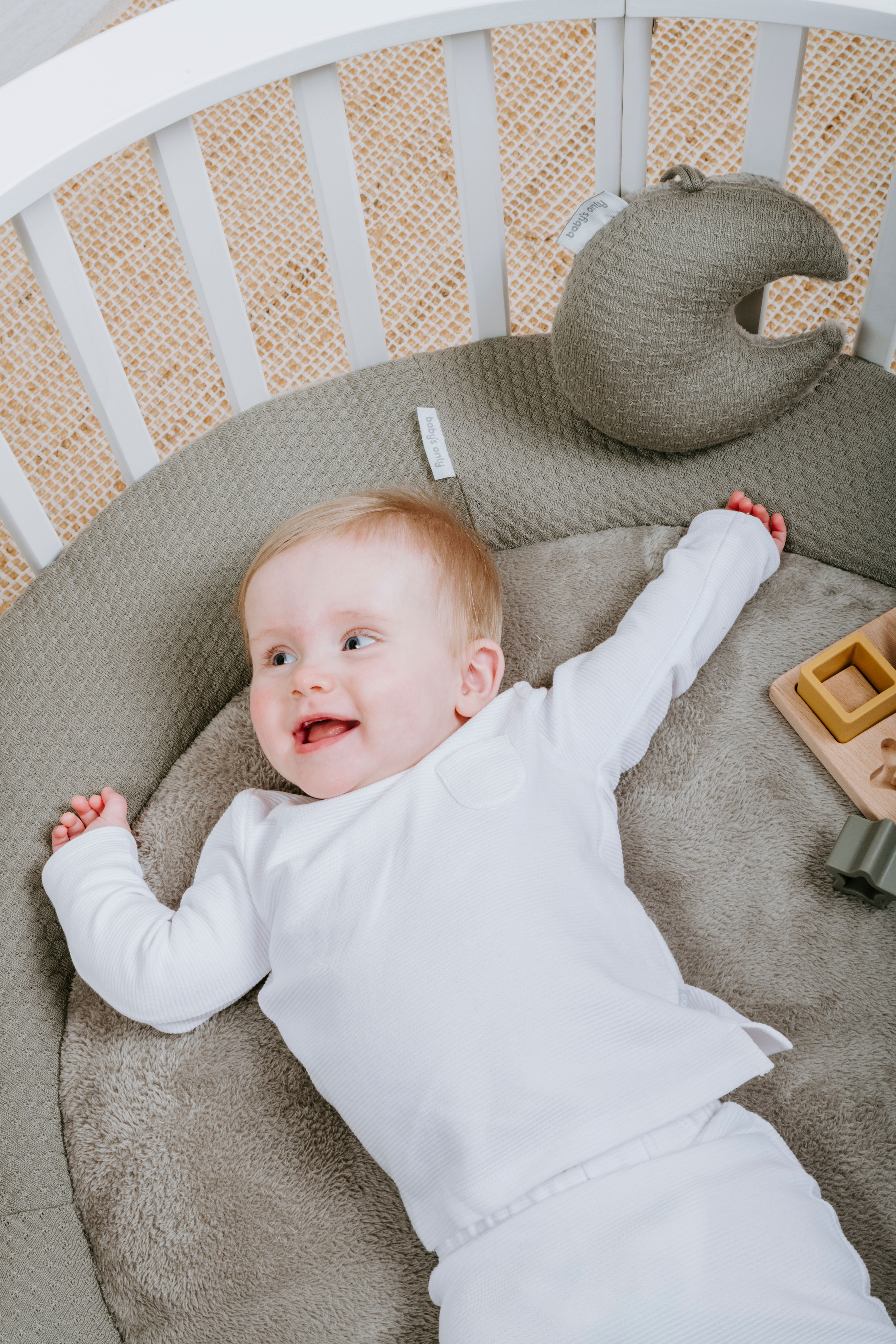 Playpen mat Sky urban green - Ø95 cm