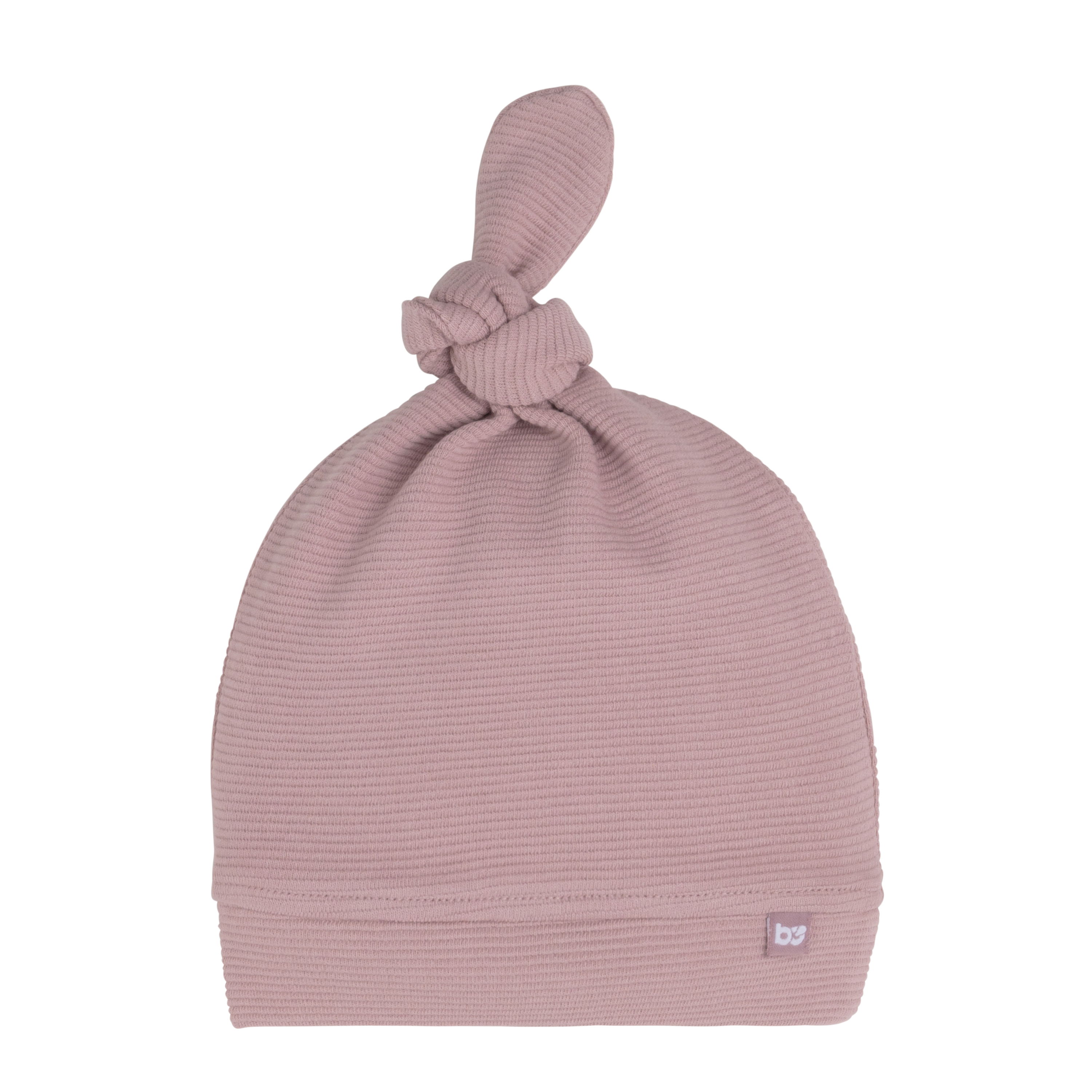 Knoopmutsje Pure oud roze - 0-3 mnd