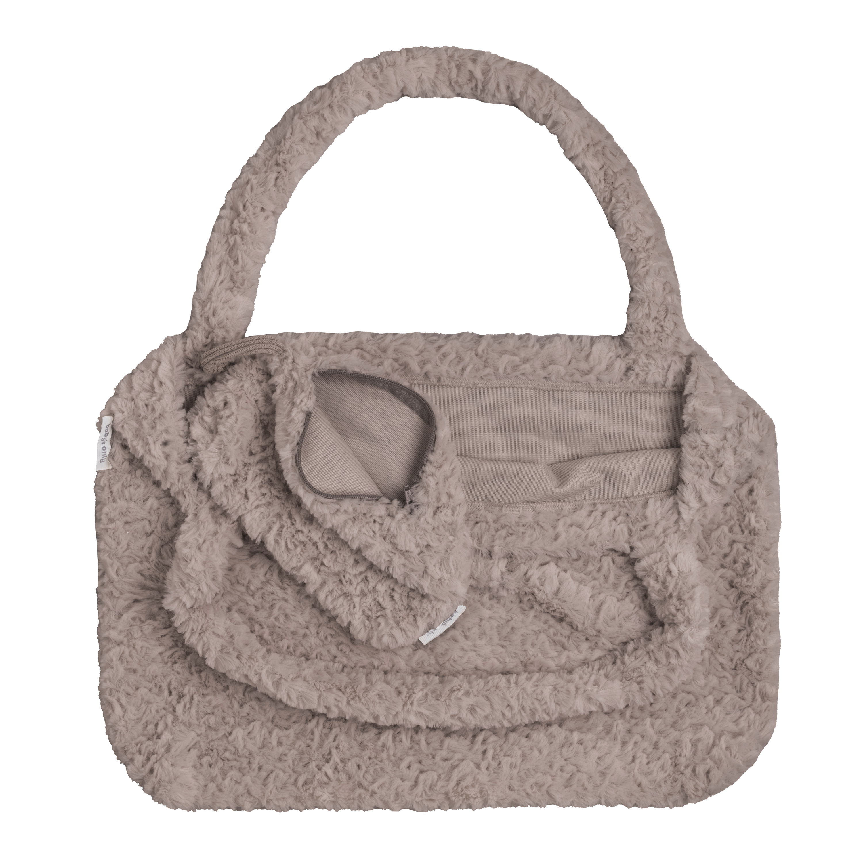 Mom bag Snow taupe - with pouch