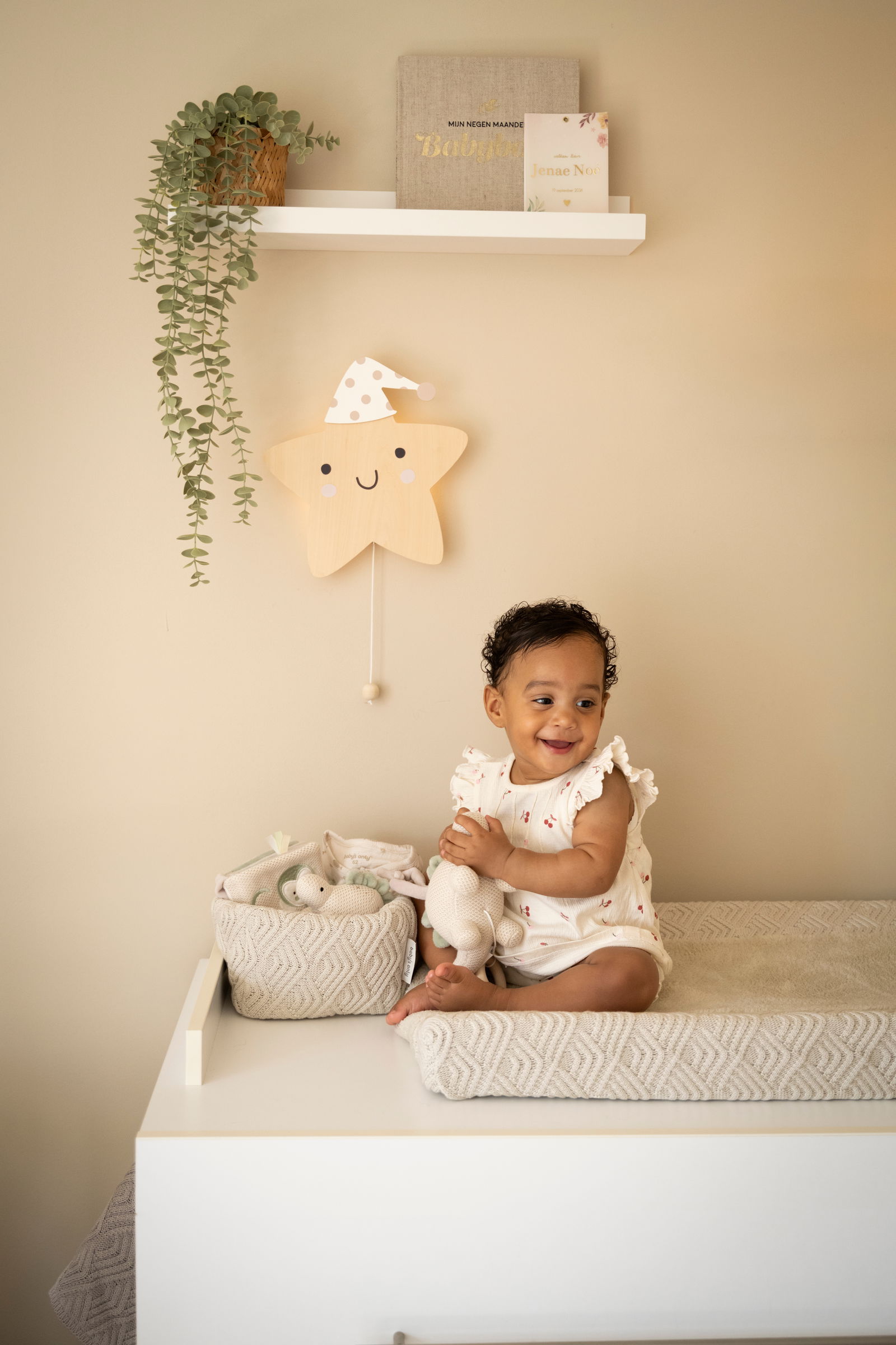 Applique Murale étoile Heaven clay/warm linen