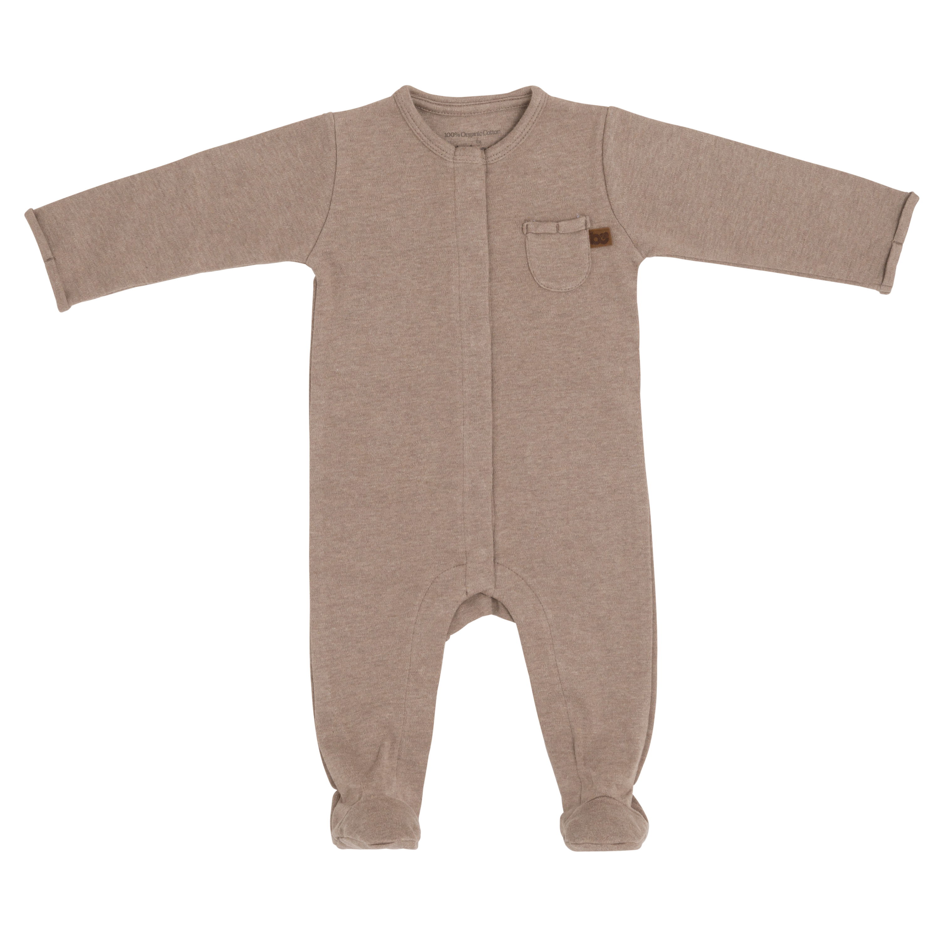 Playsuit with feet Melange clay - 50