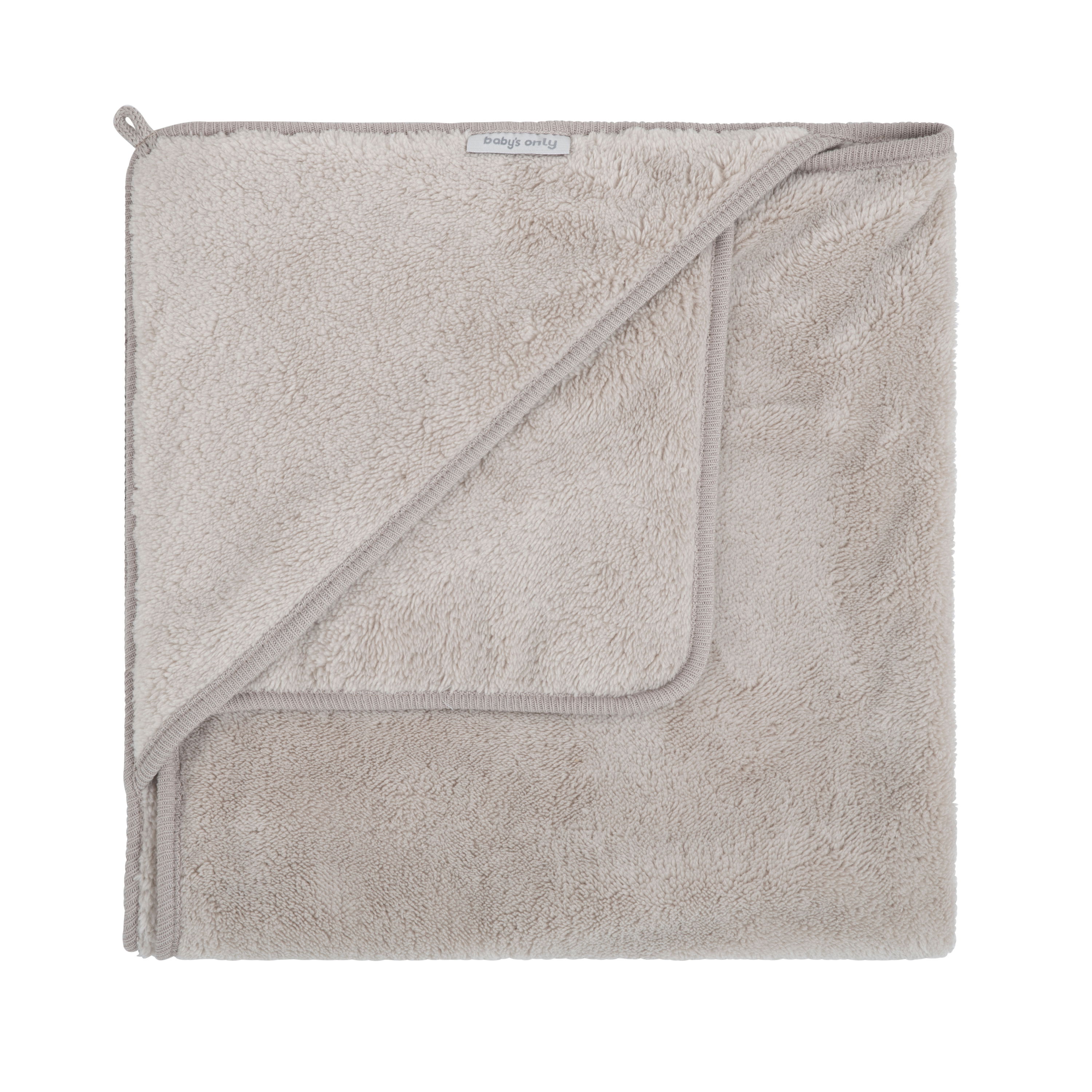 Hooded baby blanket Cozy urban taupe