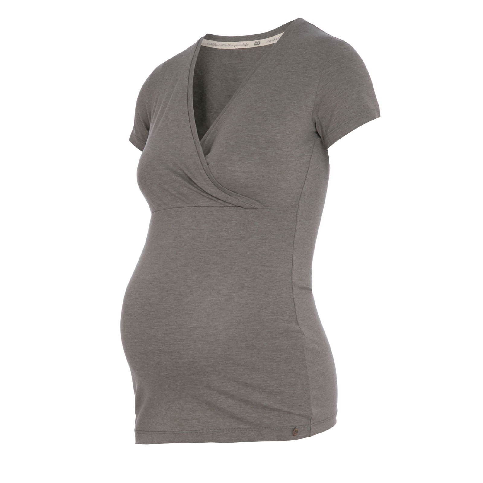 Maternity T-shirt Glow hazel brown - M - With nursing function