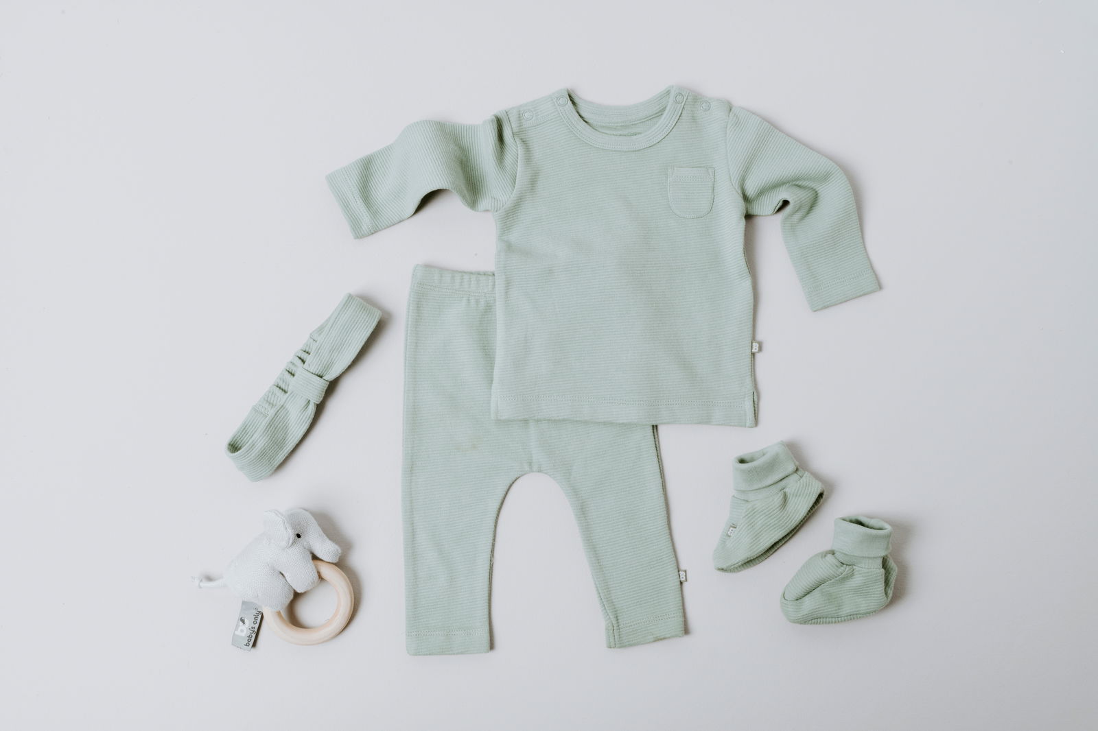 Broekje Pure dusty green - 62