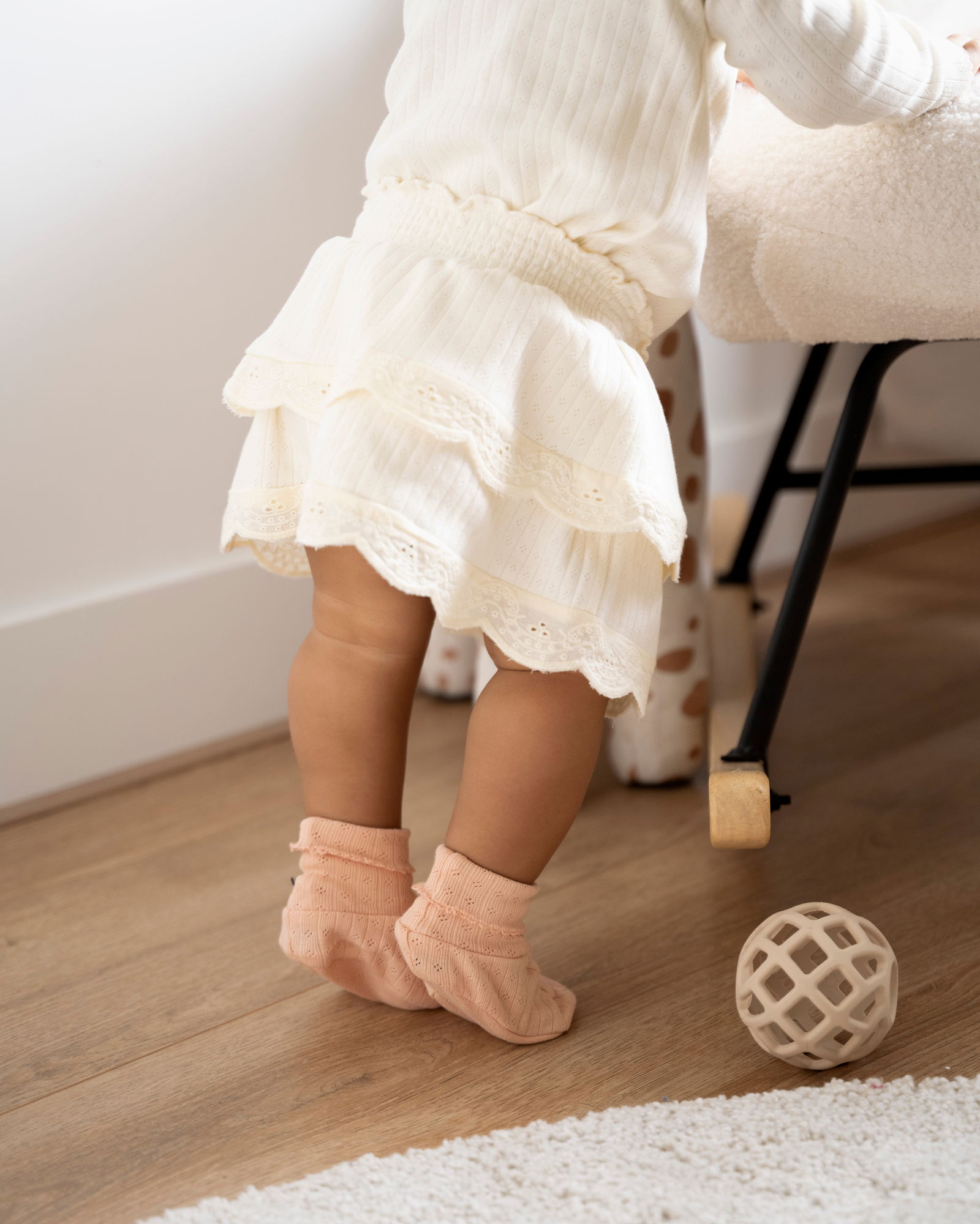 Booties Dream peach - 0-3 months