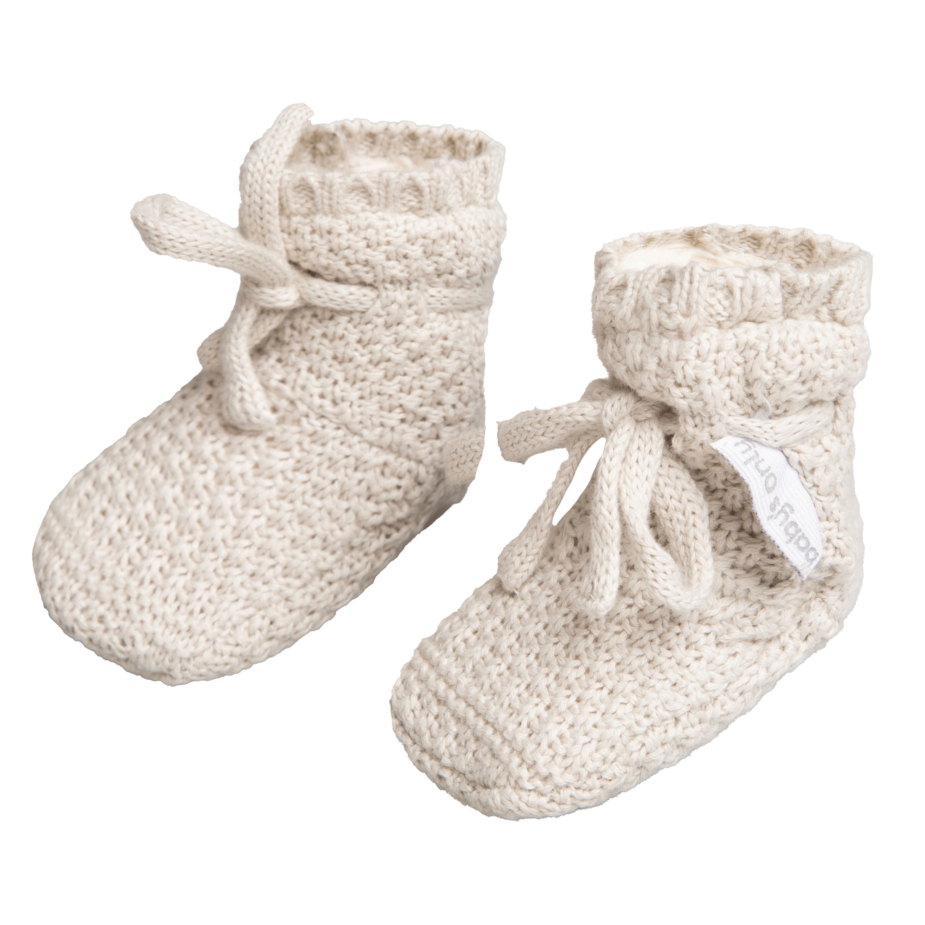 Slofjes teddy Willow warm linen - 3-6 mnd