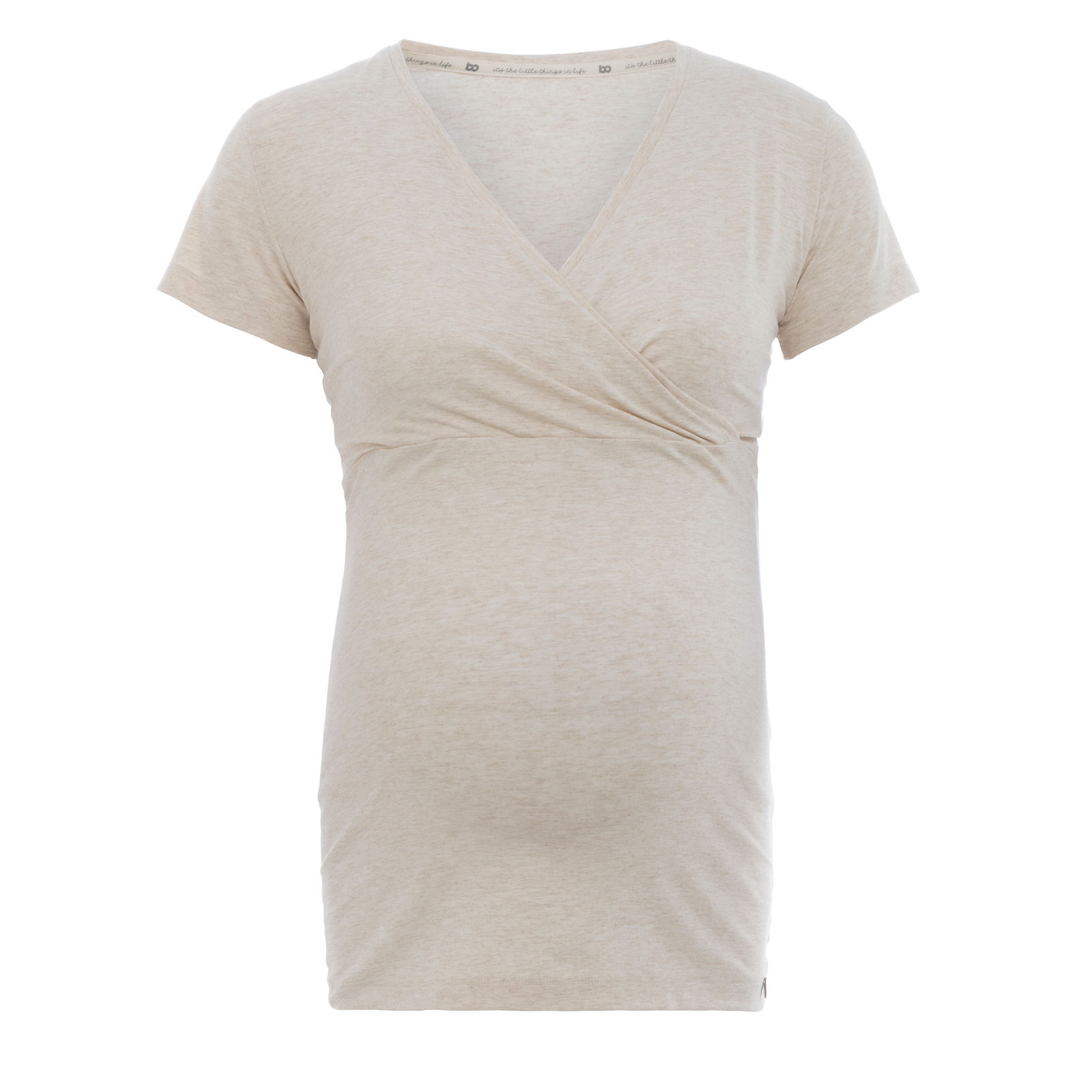 Maternity T-shirt Glow ecru - M - With nursing function