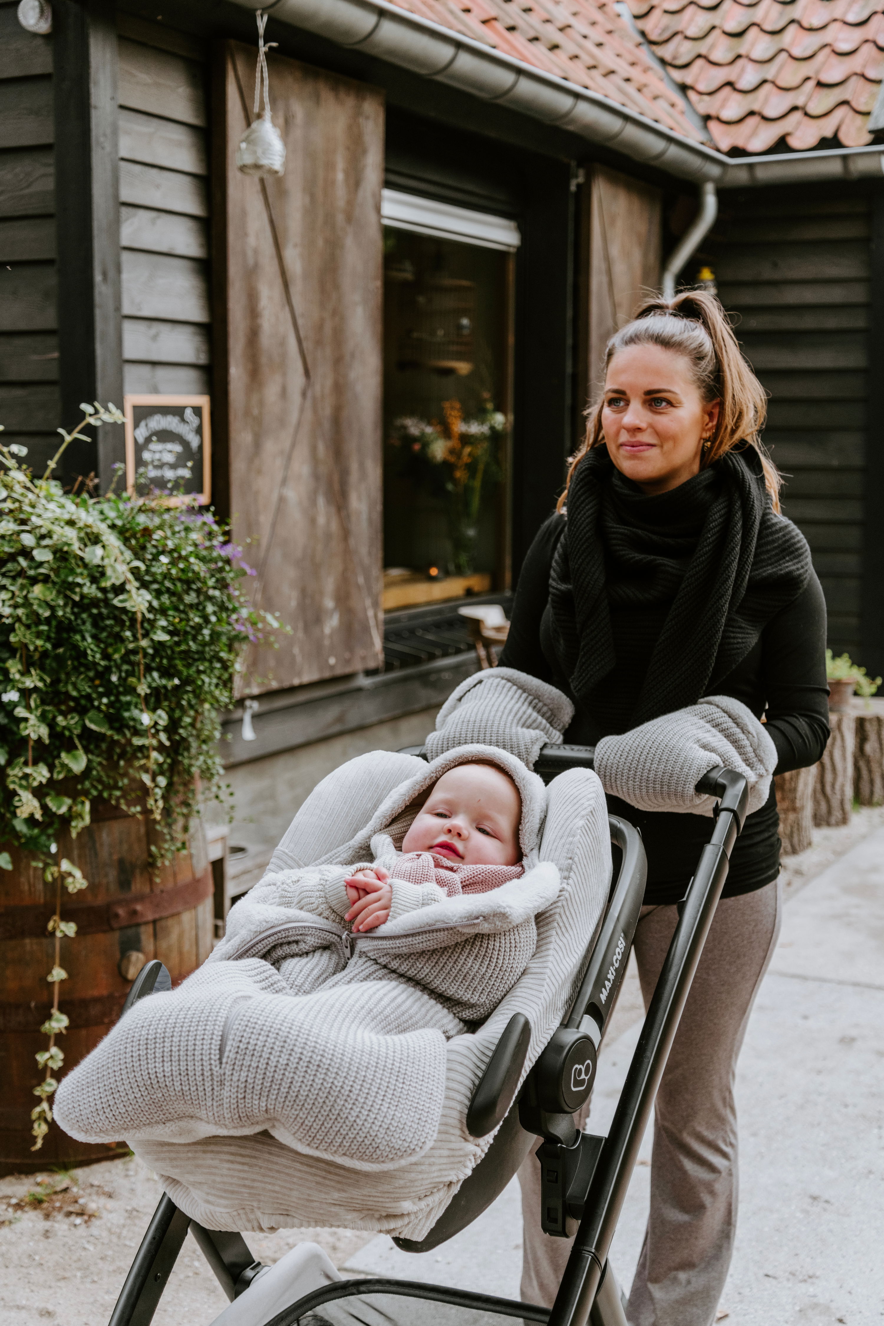 Kinderwagen handschoenen Hope ecru