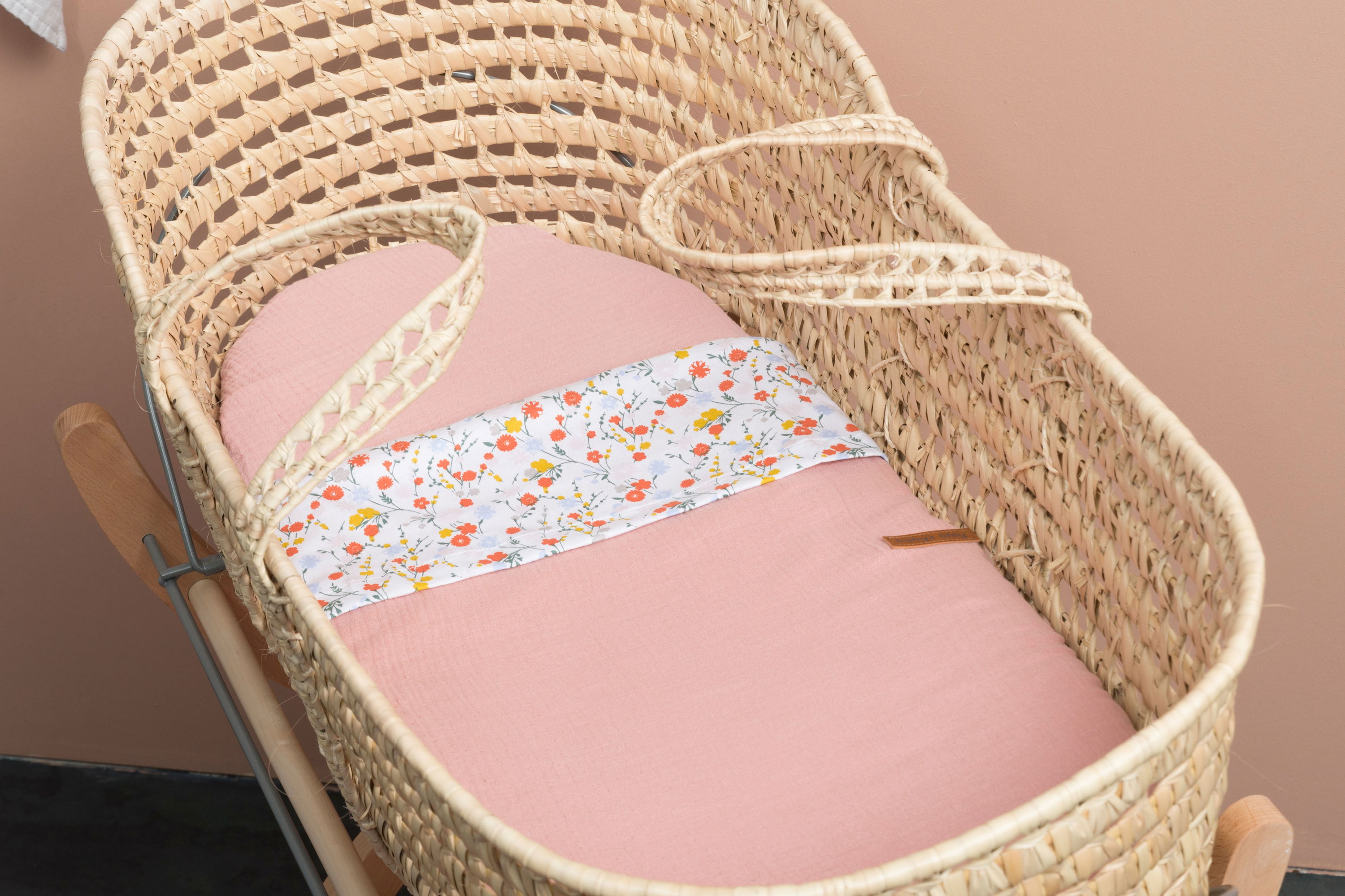 Baby crib blanket Breeze rust