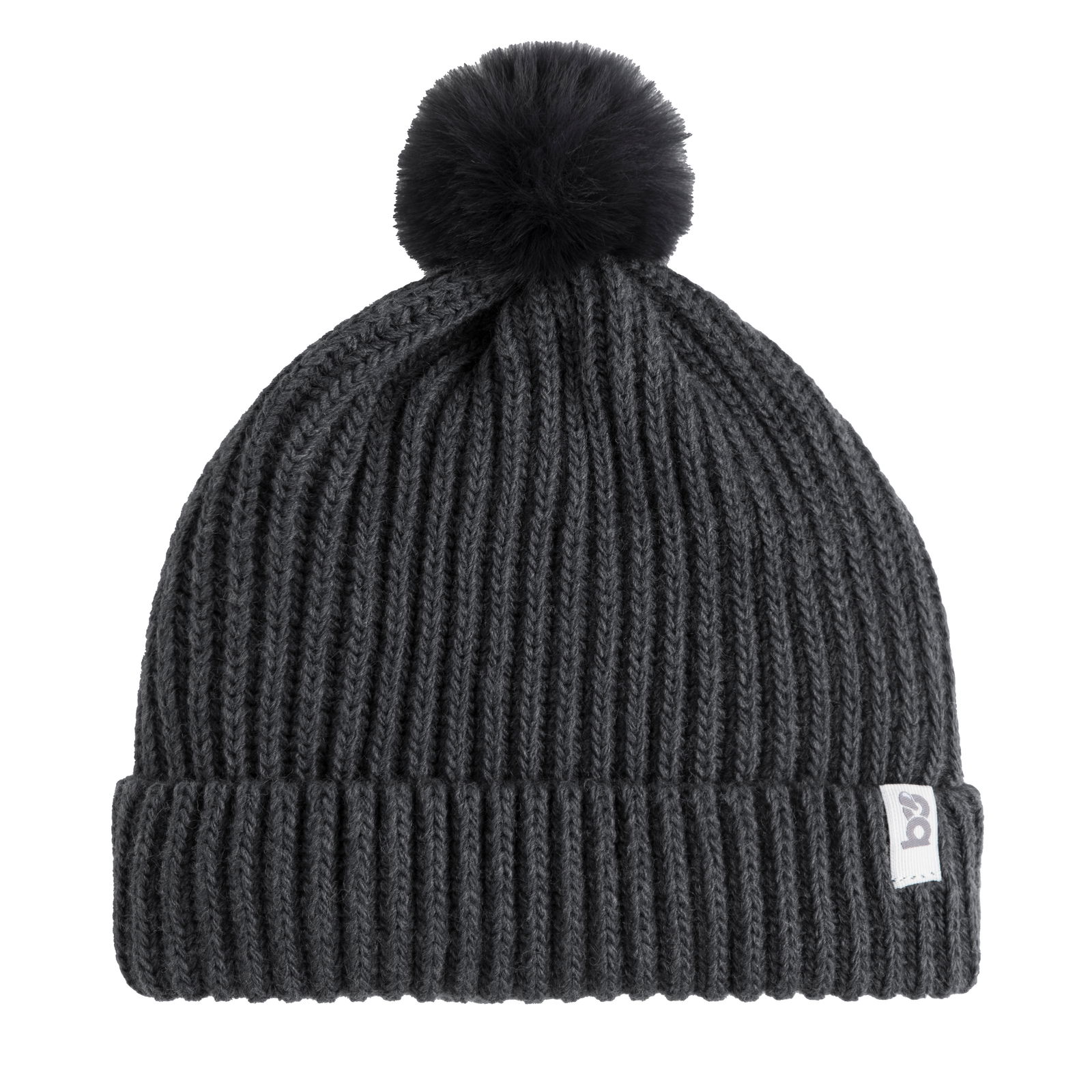 Mütze Mit Pompon Cool Anthrazit - 3-36 Monate Mütze Mit Pompon Cool Anthrazit - 3-36 Monate