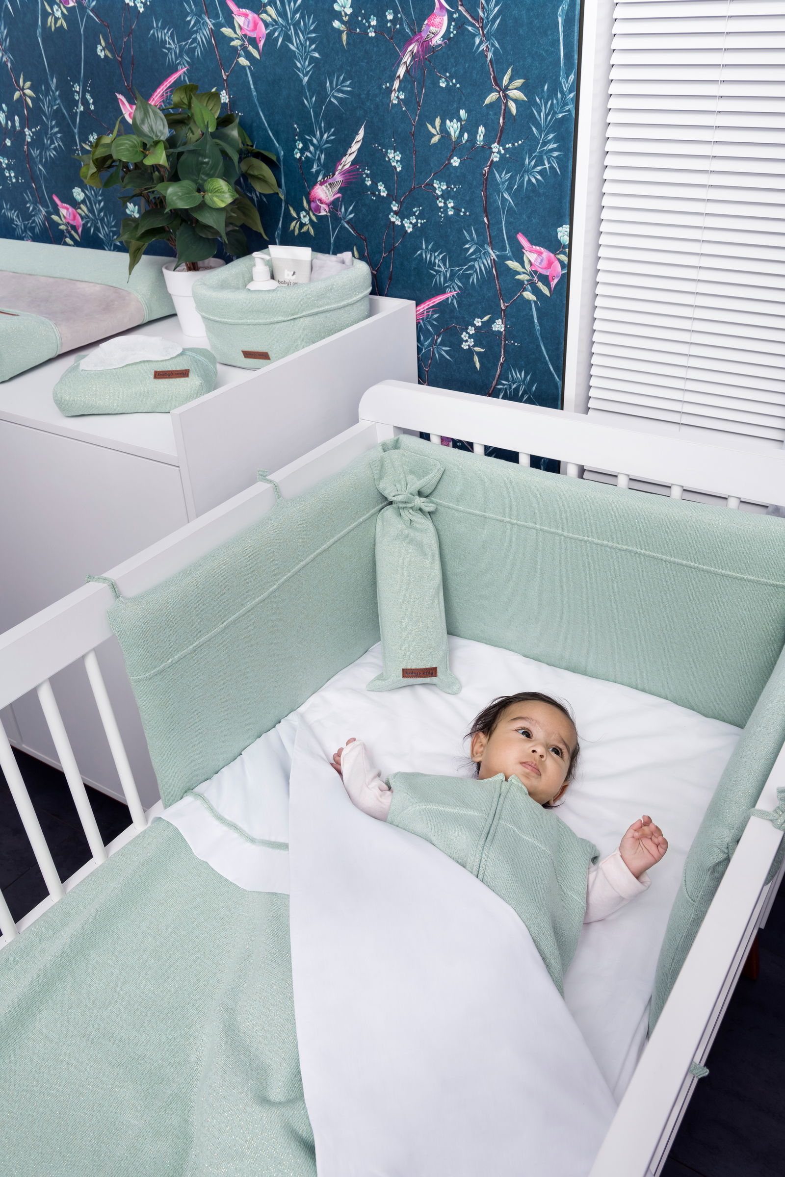 Commodemandje Sparkle goud-mint mêlee