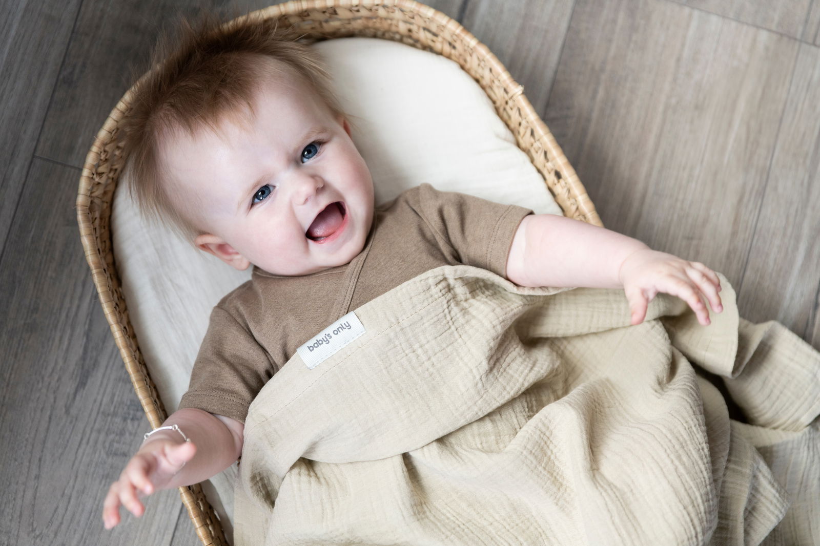 Baby crib sheet Tender beige